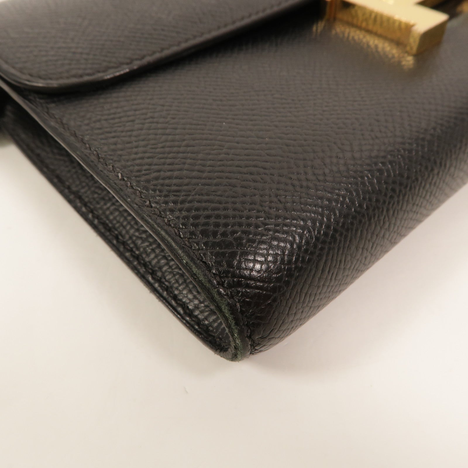 HERMES 皮革Constance To Go肩背袋Noir