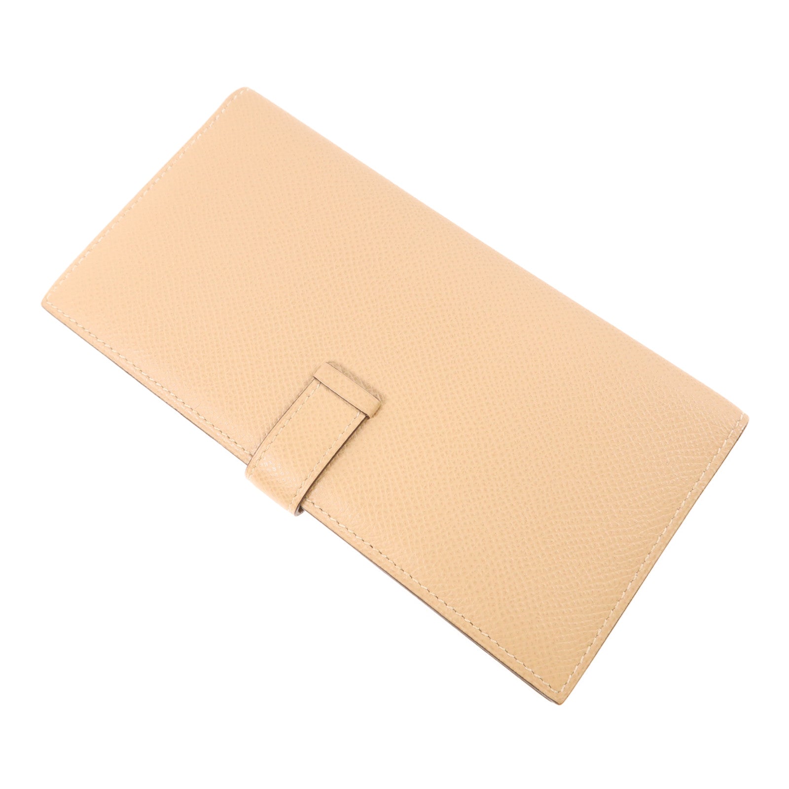 HERMES Epsom皮革Bearn Wallet銀扣長錢包Trench