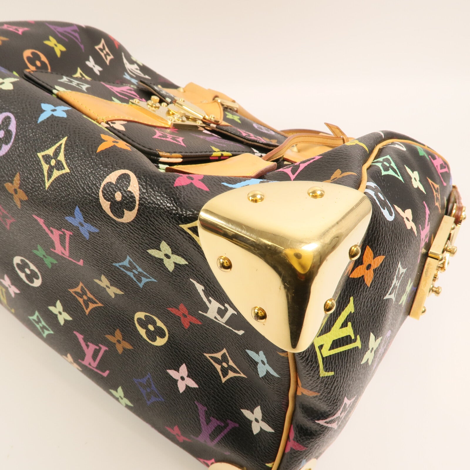 LOUIS VUITTON Monogram Multicolore Speedy 30金扣手挽袋