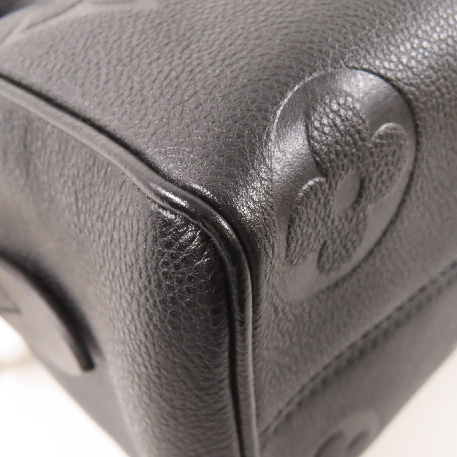 LOUIS VUITTON Monogram Empreinte Speedy Bandouliere 20金扣手挽肩背兩用袋黑色