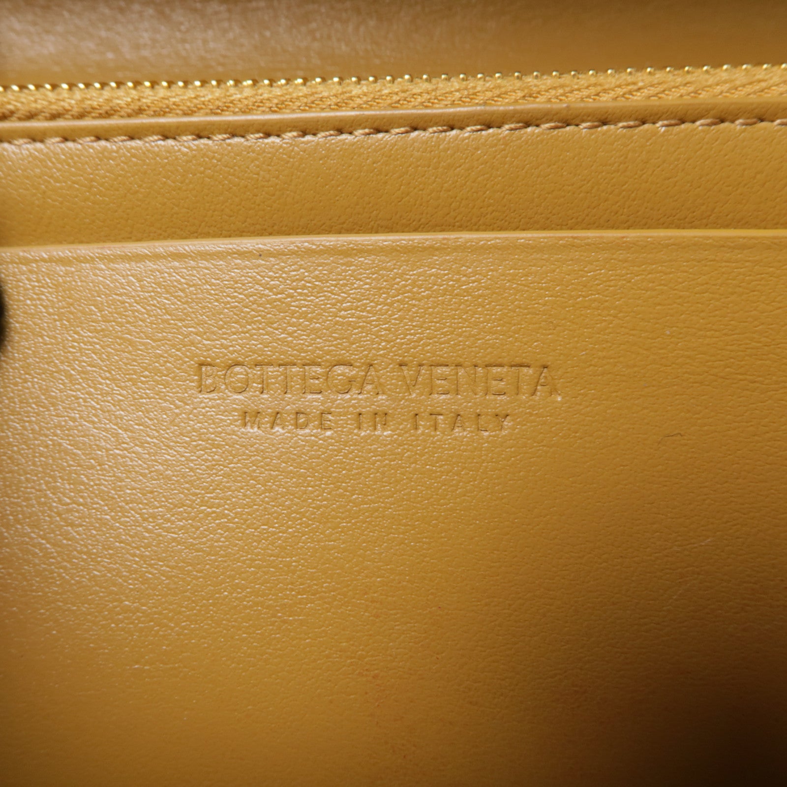 BOTTEGA VENETA 皮革Long Wallet金扣長錢包棕色