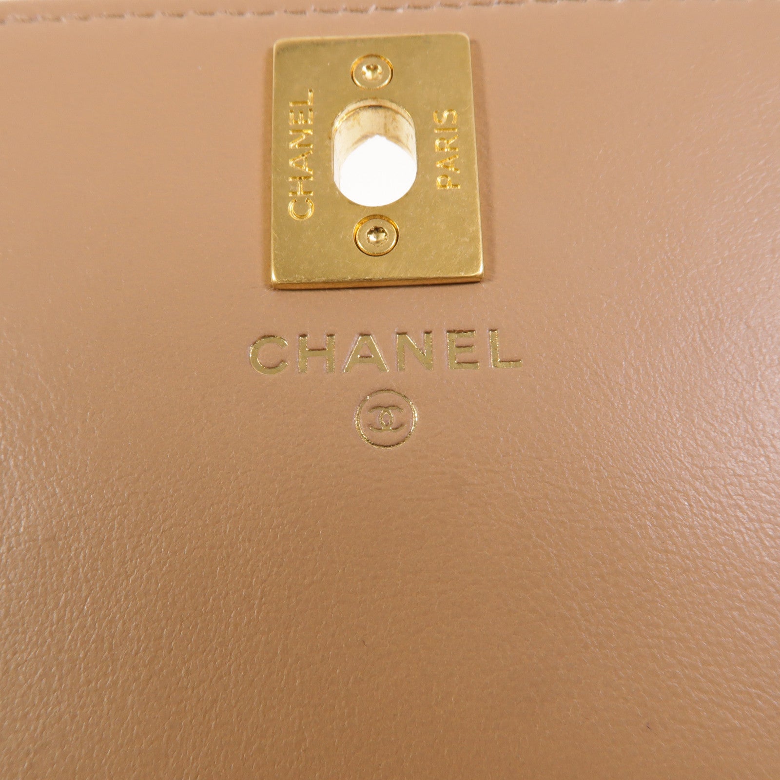 CHANEL 羊皮皮革WOC Wallet On Chain鏈帶肩背袋