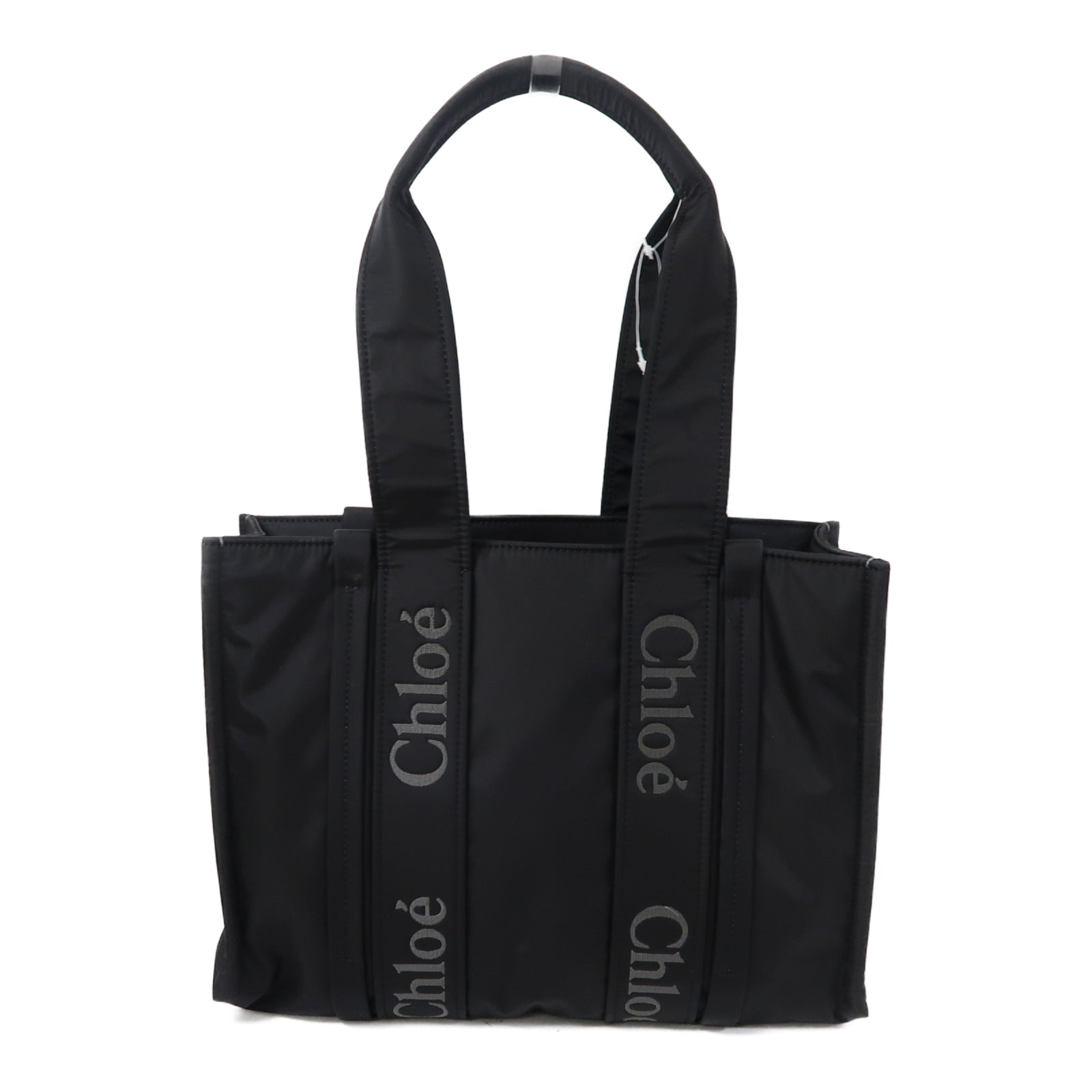 Chloe 尼龍Woody Tote Bag Medium手挽袋黑色