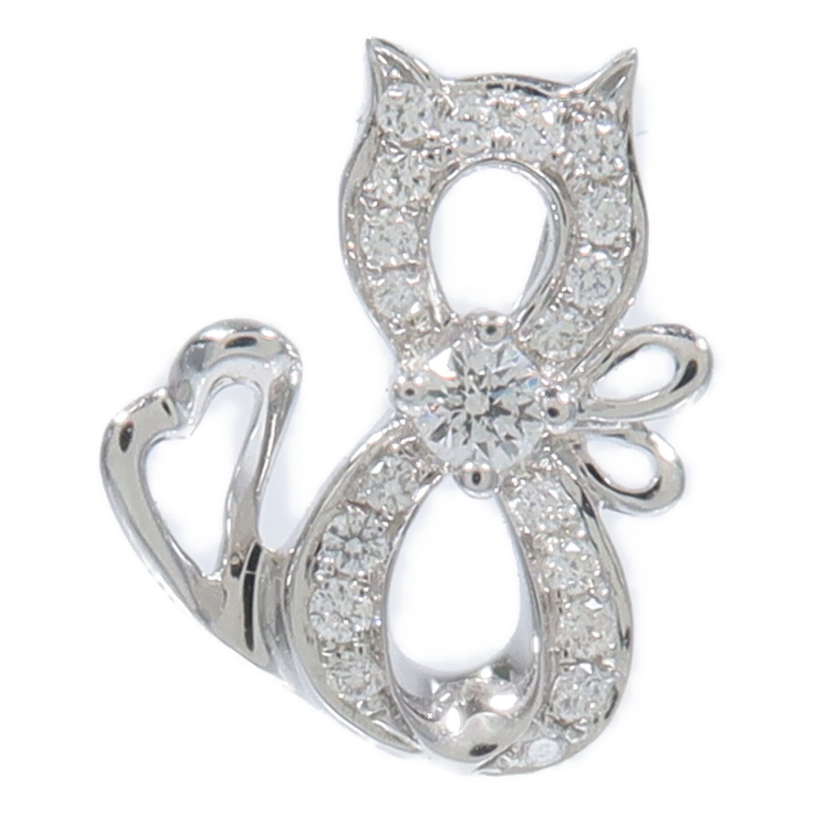 JEWELRY 18K白金Diamond Pendant鑽石吊墜