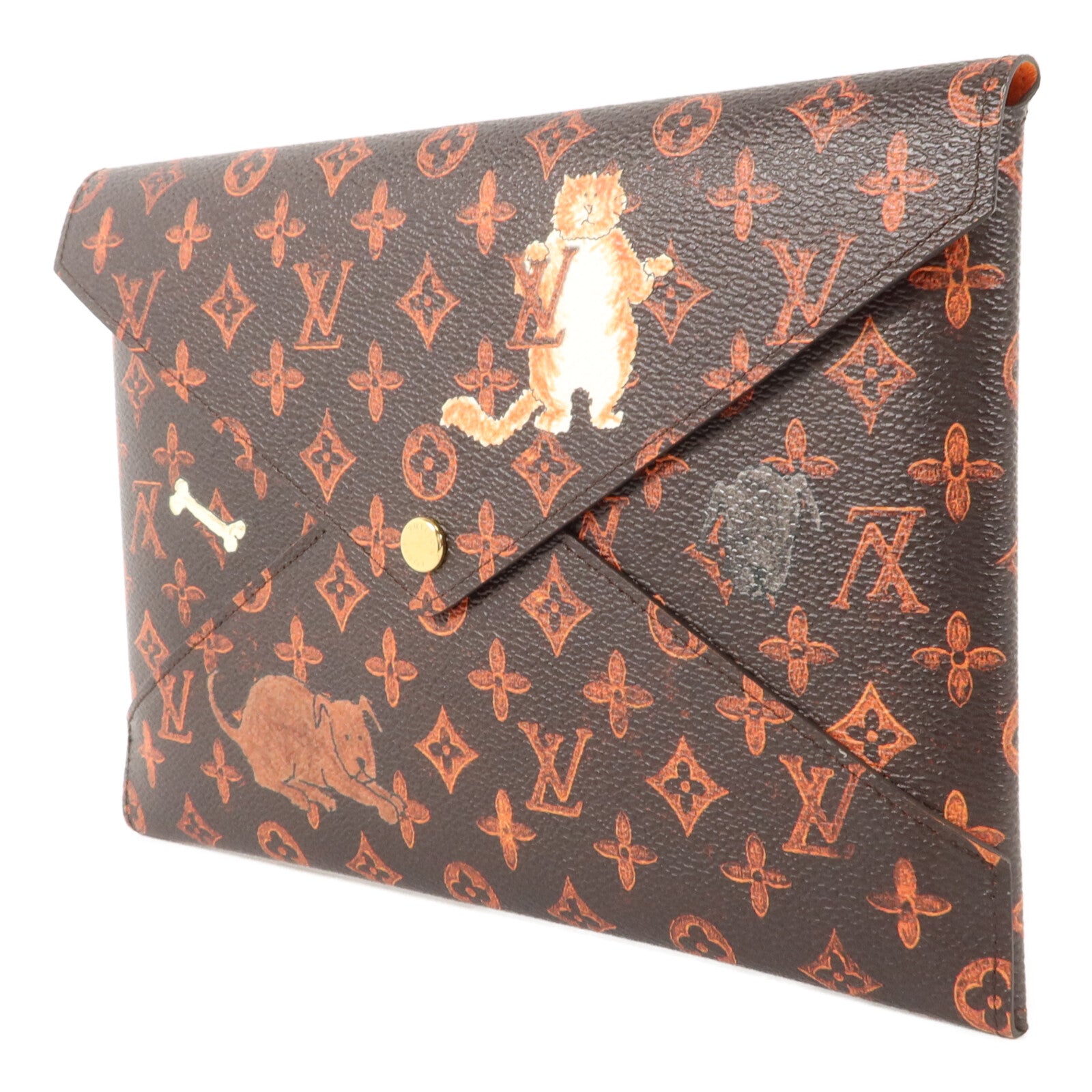 LOUIS VUITTON Catogram Pochette Kirigami小袋