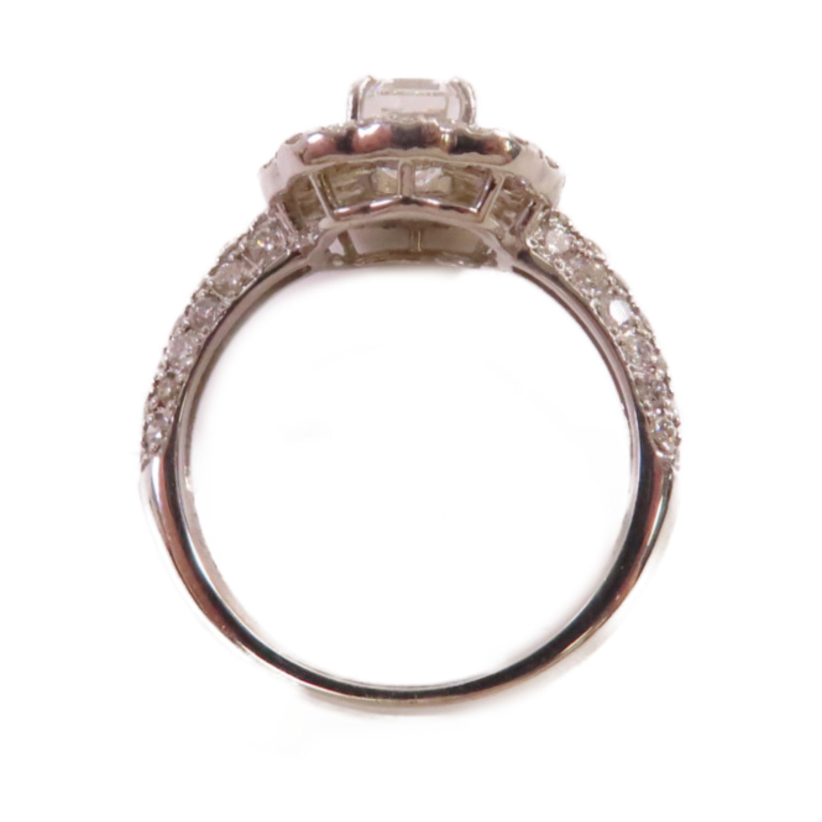 JEWELRY PT900鉑金/1.020ct鑽石/1.14ct鑽石Diamond Ring戒指US#5.5