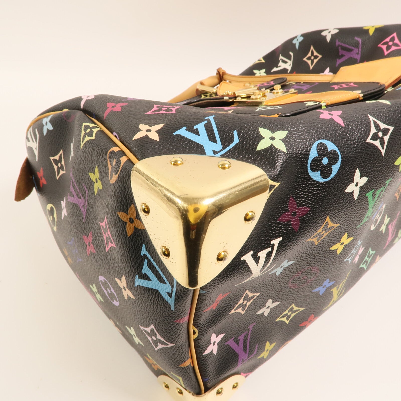 LOUIS VUITTON Monogram Multicolore Speedy 30金扣手挽袋