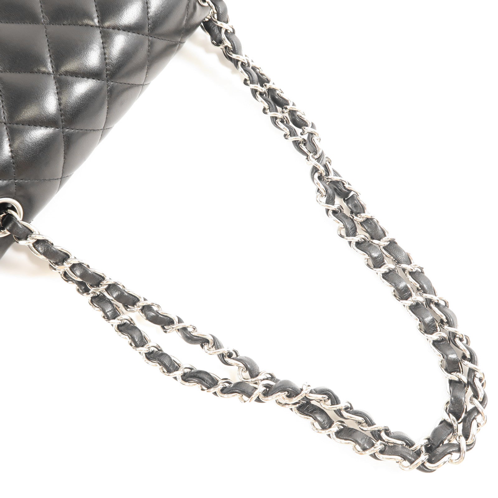 CHANEL 【激減優惠】羊皮皮革Classic 23銀扣鏈帶肩背袋