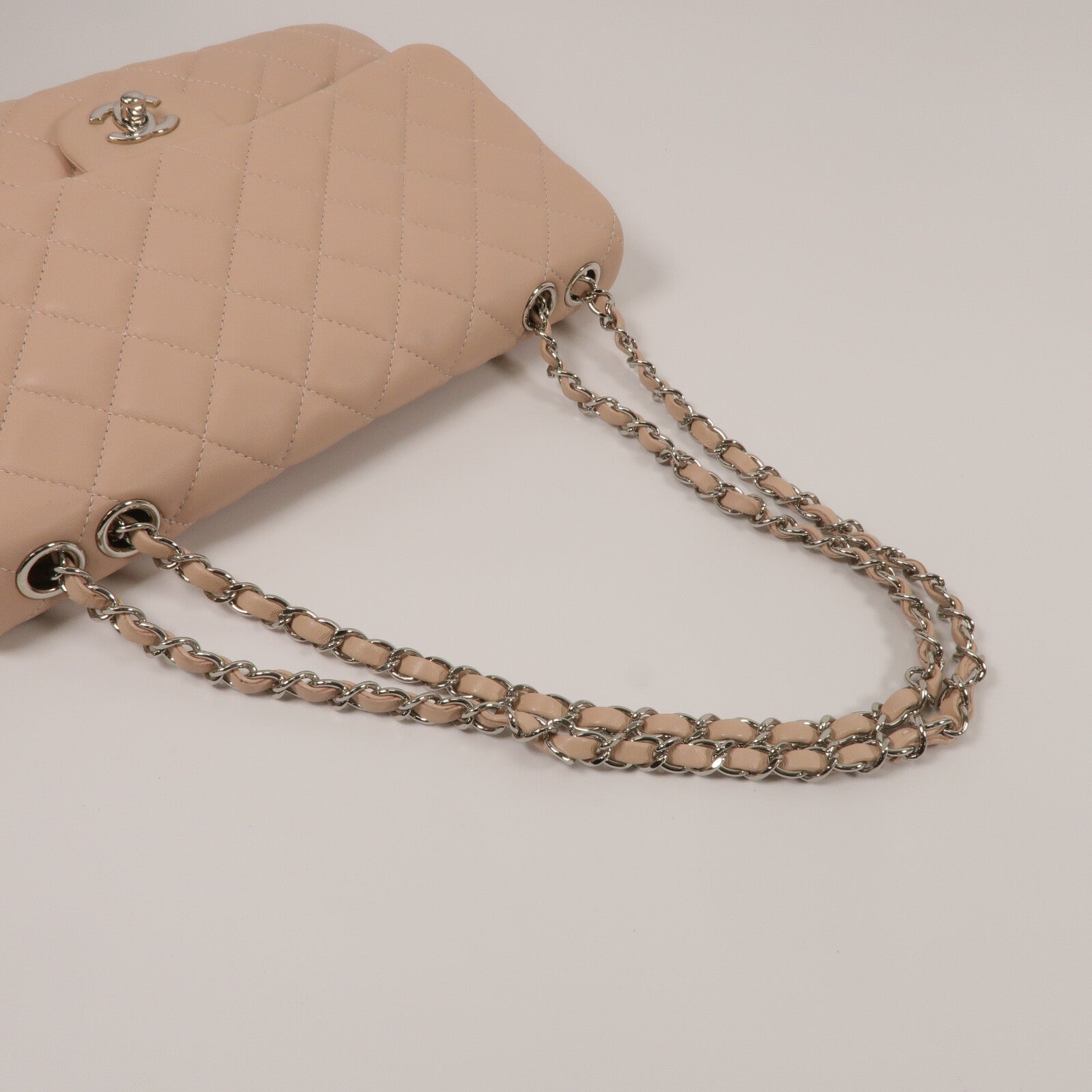 CHANEL 羊皮皮革Chain Shoulder Bag鏈帶肩背袋