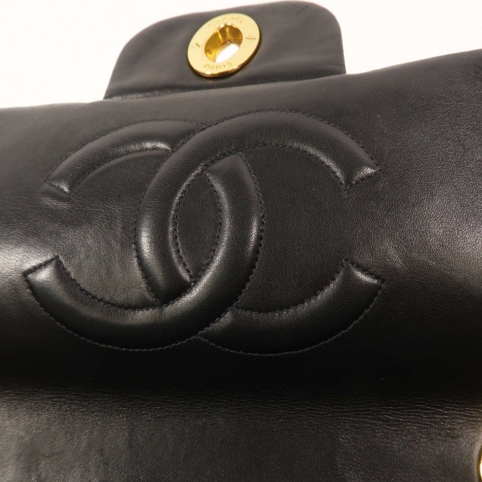 CHANEL 羊皮皮革Vintage Chain Shoulder手挽肩背兩用袋