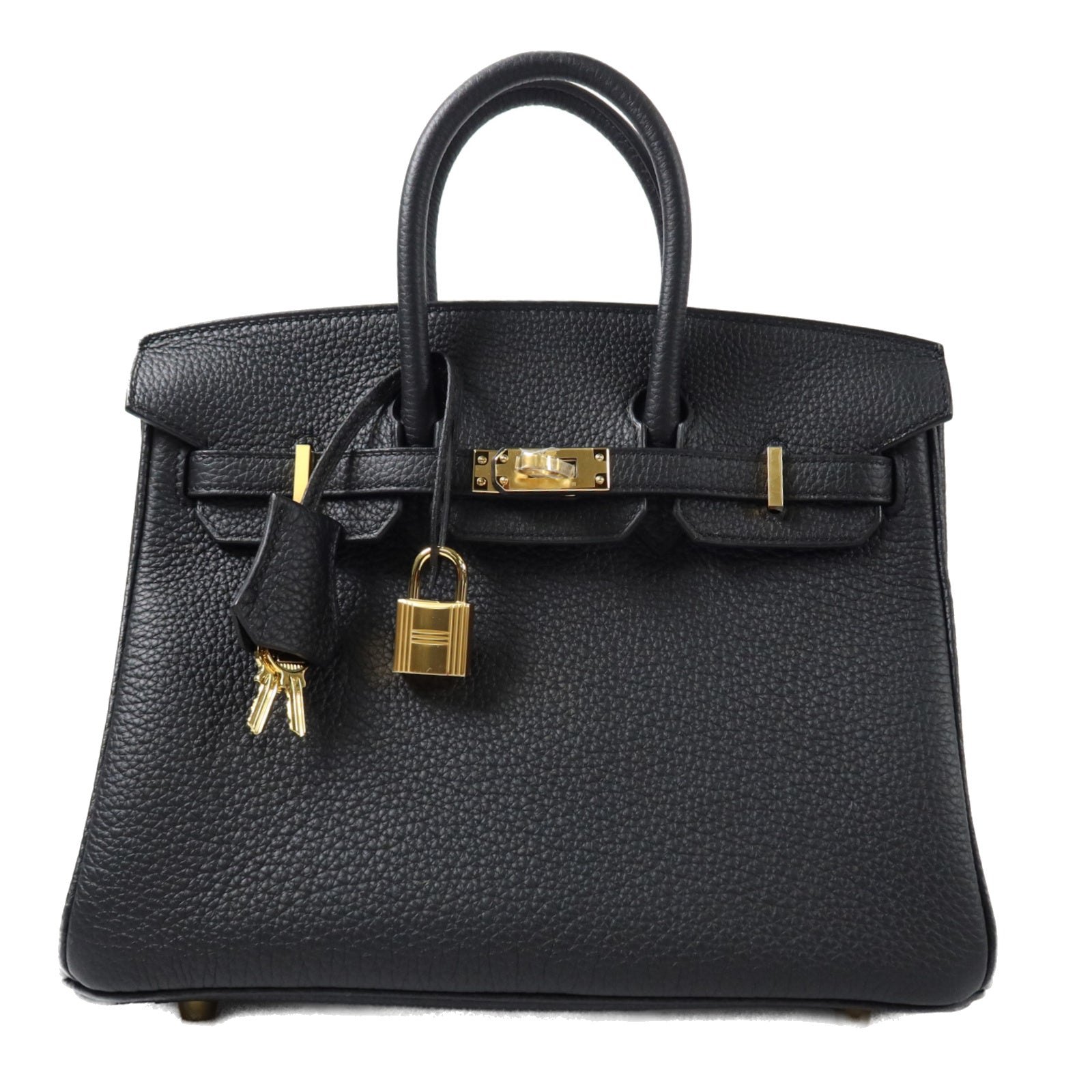 HERMES Togo皮革Birkin 25手挽袋Noir