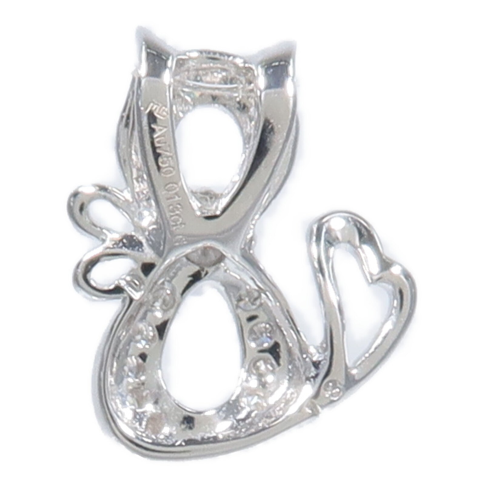 JEWELRY 18K白金Diamond Pendant鑽石吊墜