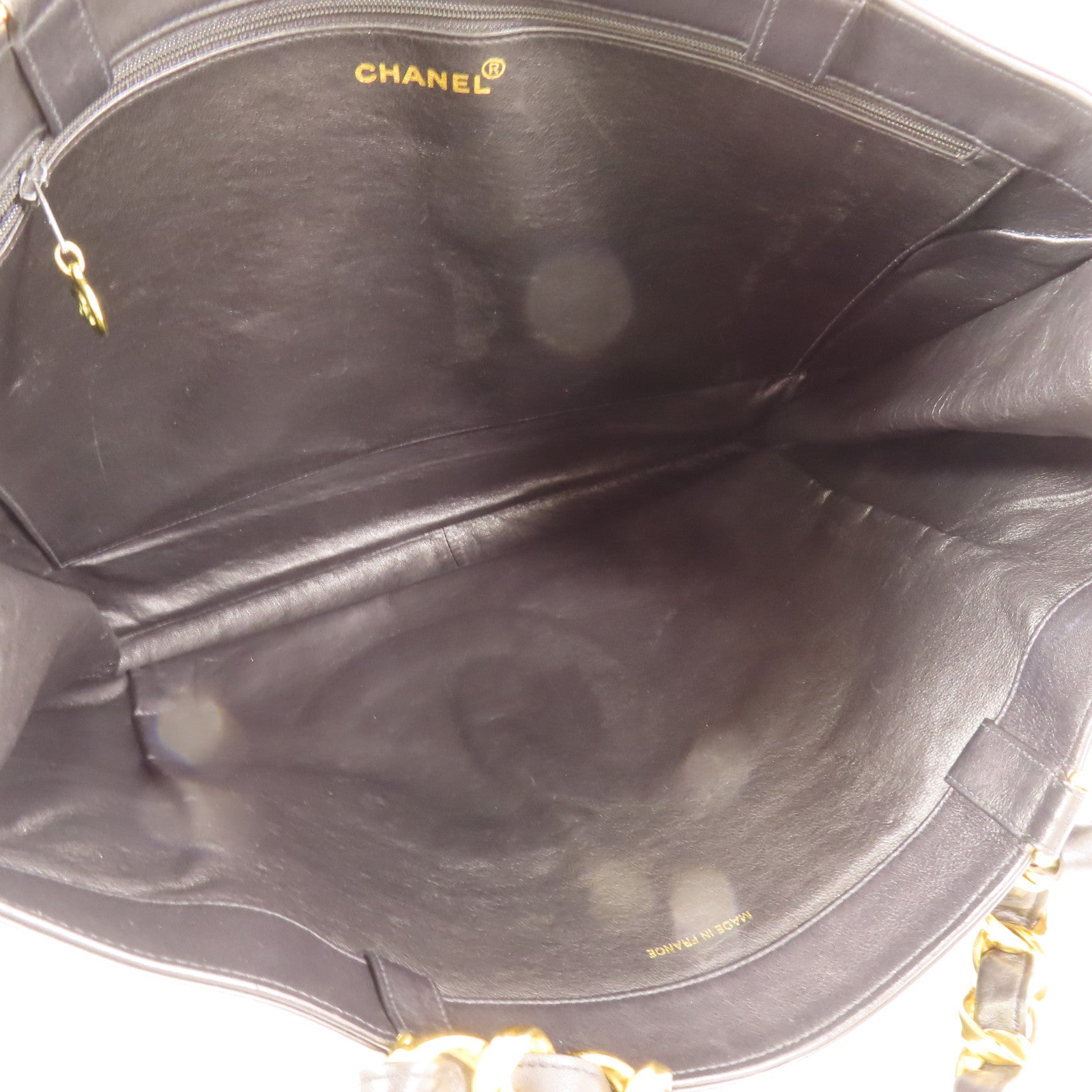 CHANEL 皮革Shoulder Tote金扣肩背袋/手挽袋