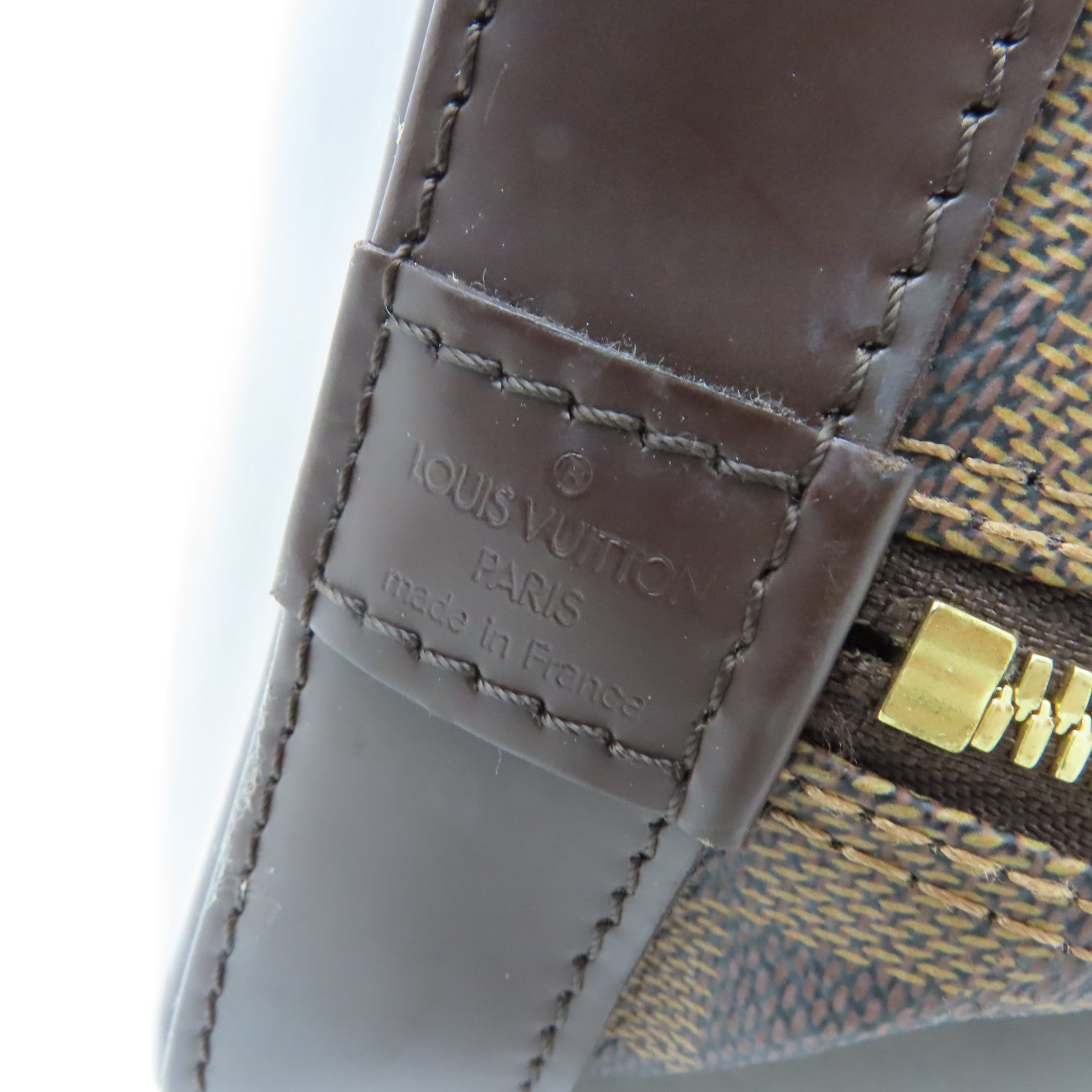 LOUIS VUITTON 【激減優惠】Damier Alma金扣手挽袋啡色