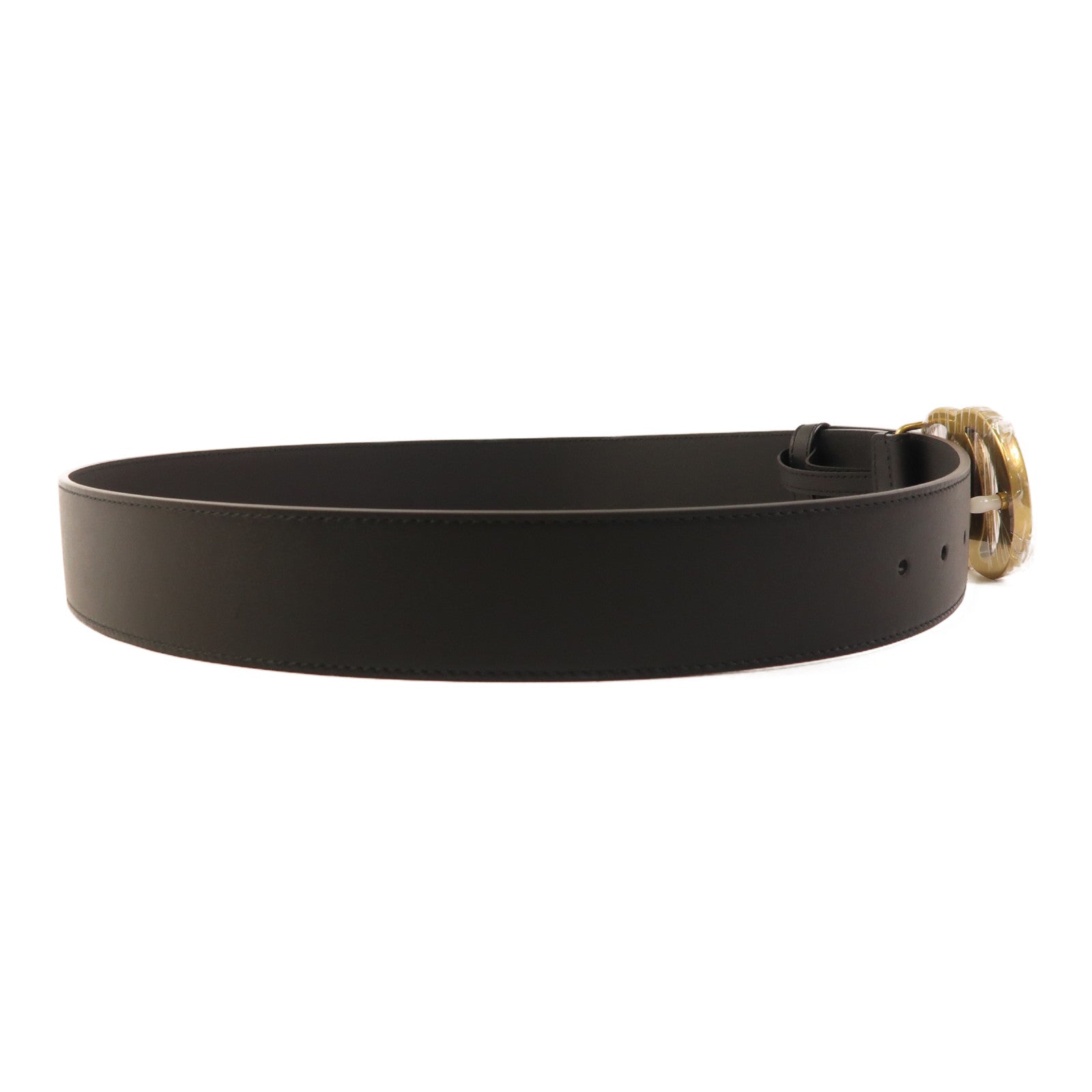 GUCCI 牛皮皮革GG Belt 95金扣皮帶