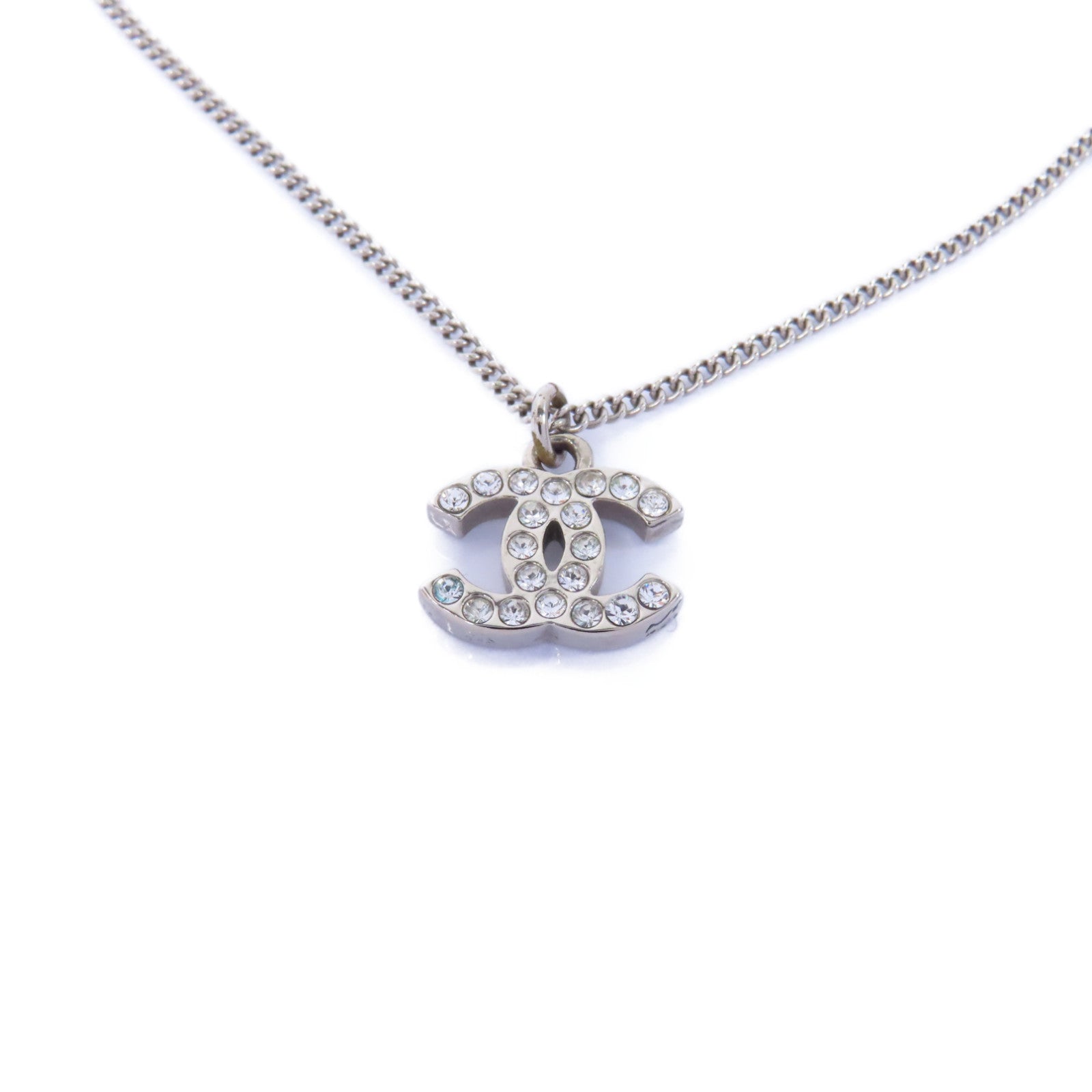 CHANEL 金屬Necklace項鍊銀色