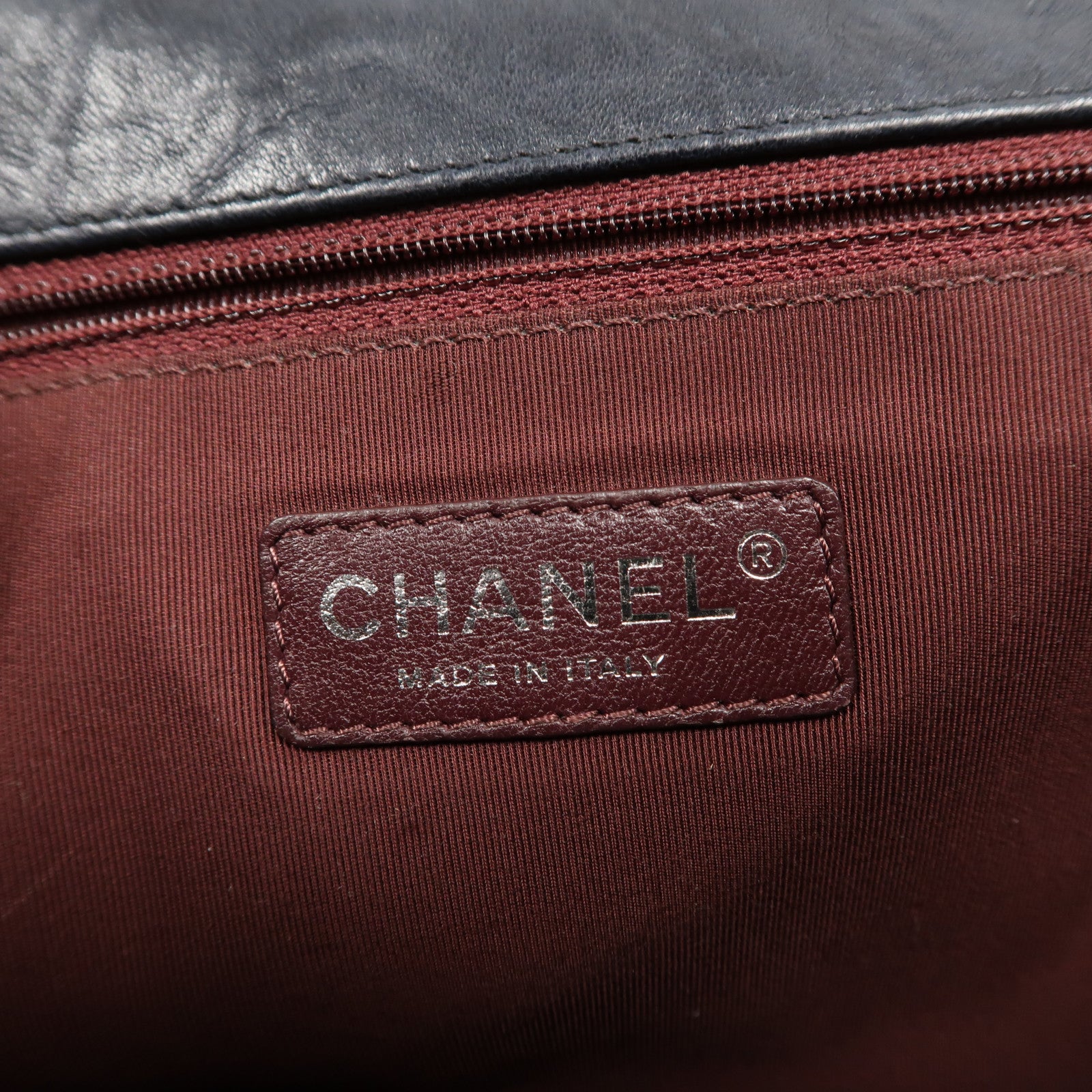 CHANEL 【激減優惠】菱格牛皮皮革Boy Chain Shoulder銀扣鏈帶肩背袋藍色