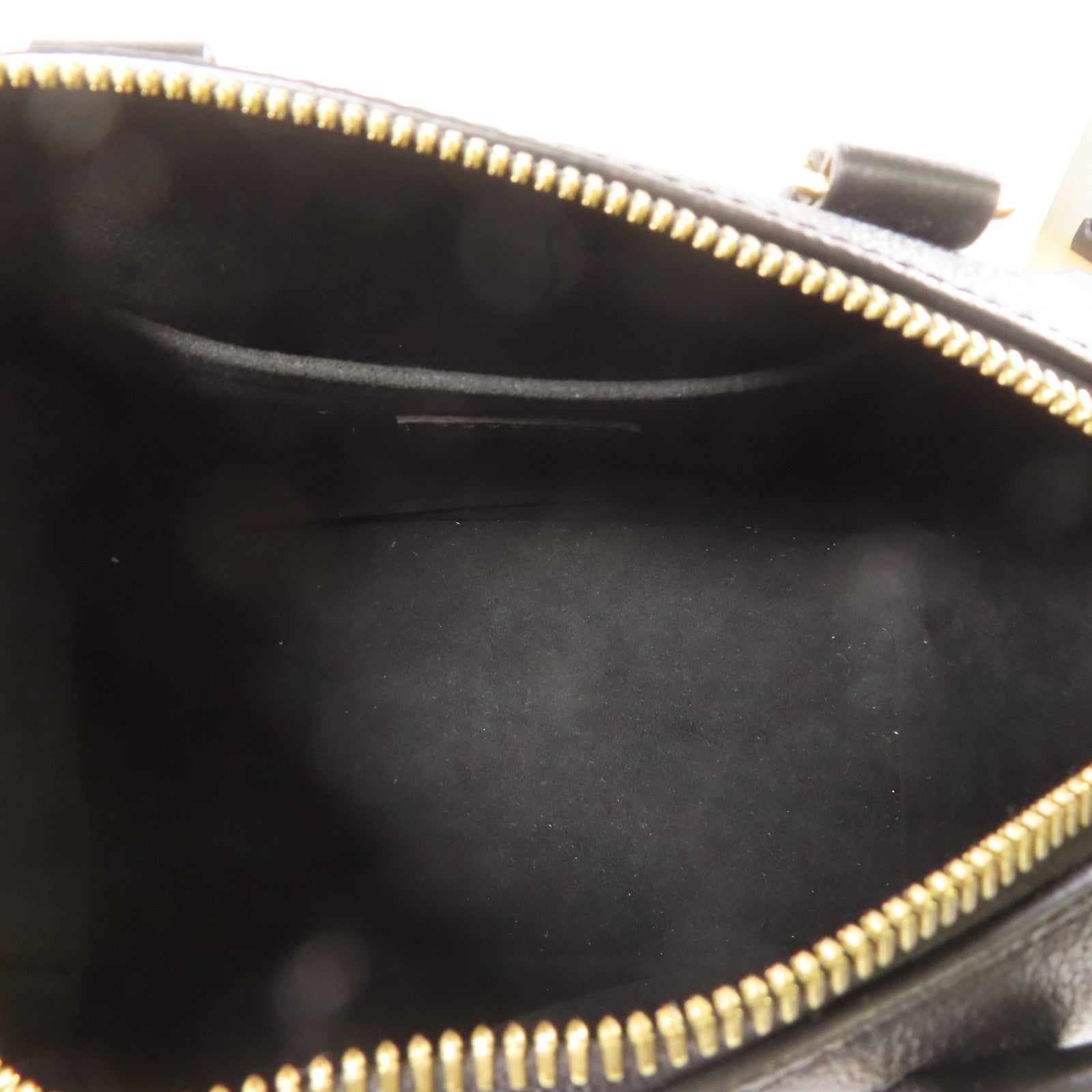 LOUIS VUITTON Monogram Empreinte Speedy Bandouliere 20金扣手挽肩背兩用袋黑色