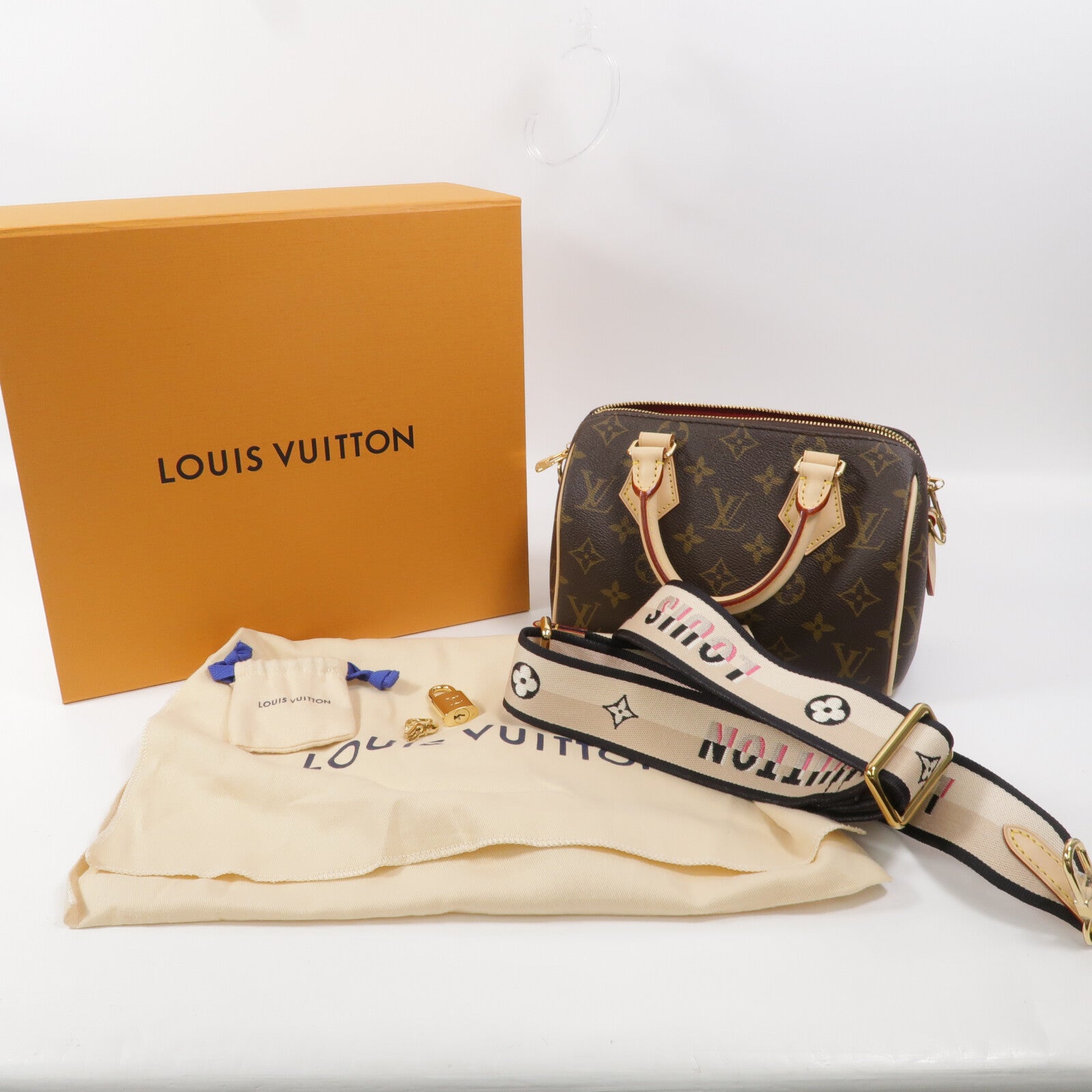 LOUIS VUITTON Monogram Speedy Bandouliere 20手挽肩背兩用袋