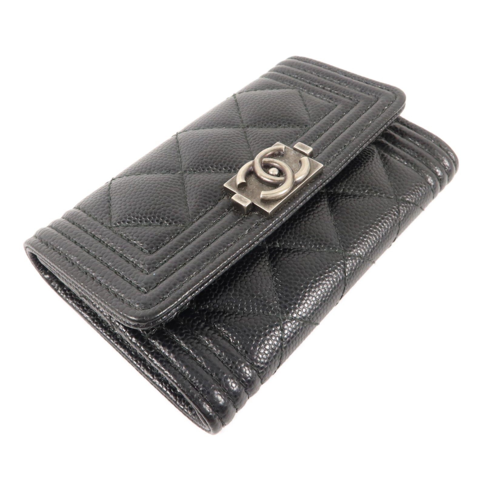 CHANEL 牛皮皮革Boy Card Case卡片套