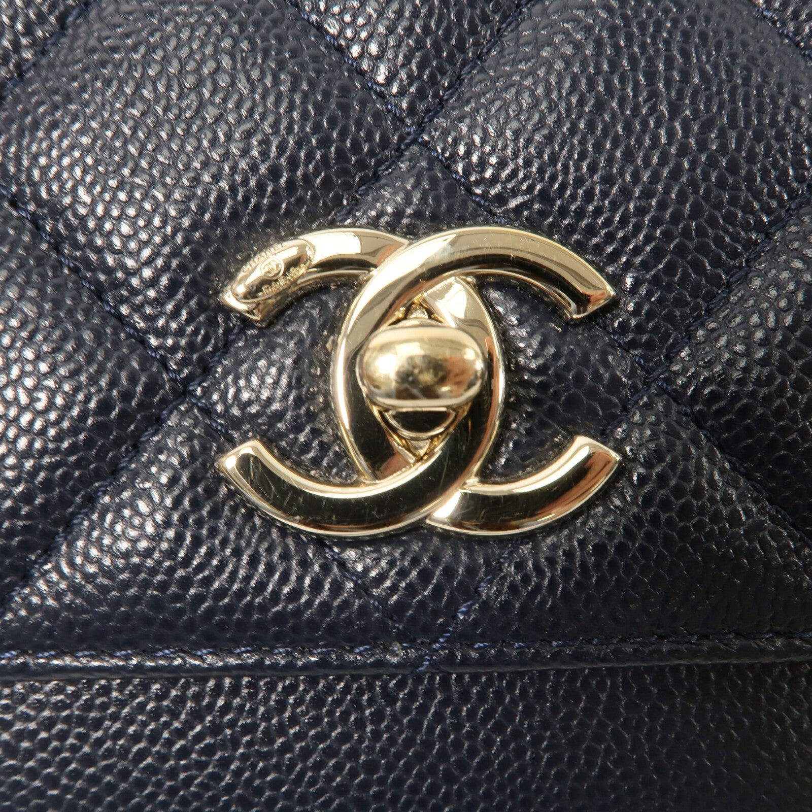 CHANEL 牛皮皮革Bussiness Affinity Small鏈帶手挽肩背兩用袋
