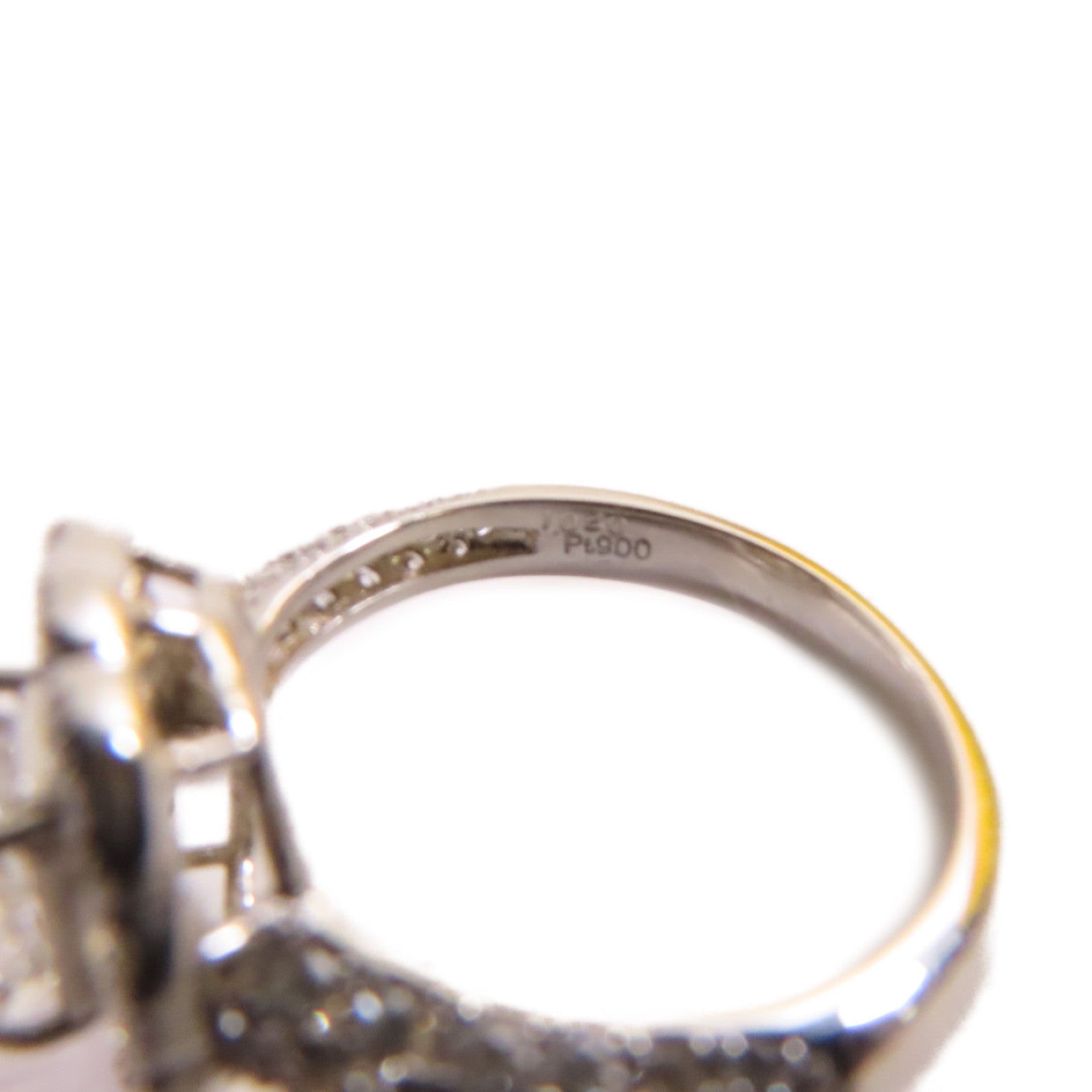 JEWELRY PT900鉑金/1.020ct鑽石/1.14ct鑽石Diamond Ring戒指US#5.5