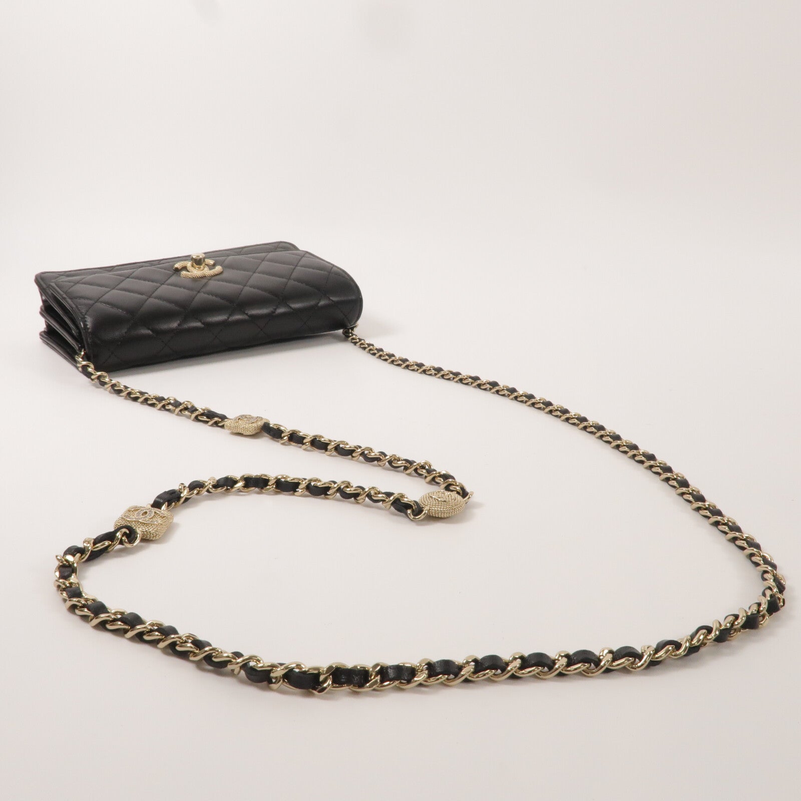 CHANEL 羊皮皮革Chain Shoulder鏈帶肩背袋