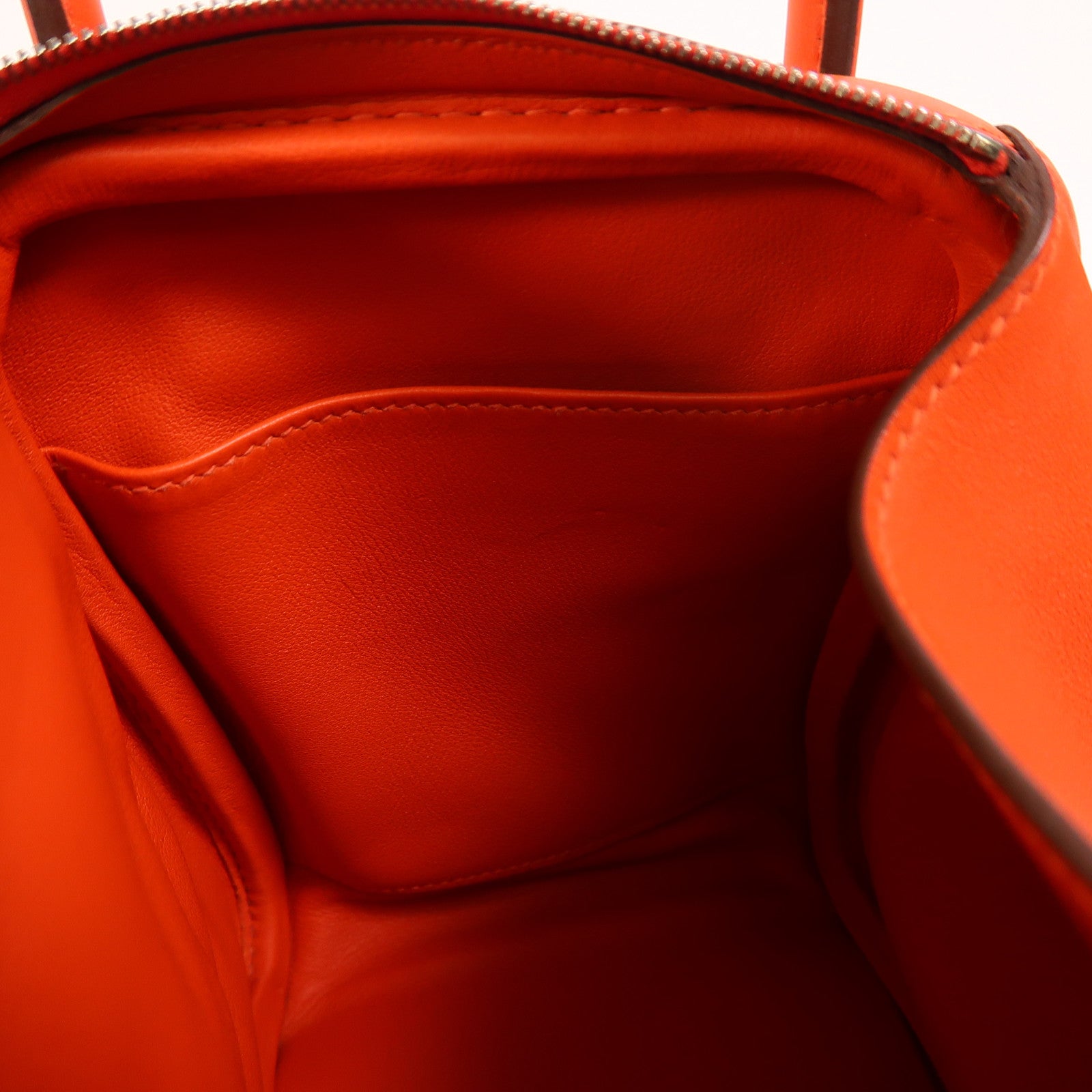 HERMES Swift皮革Lindy 26銀扣手挽肩背兩用袋Capucine