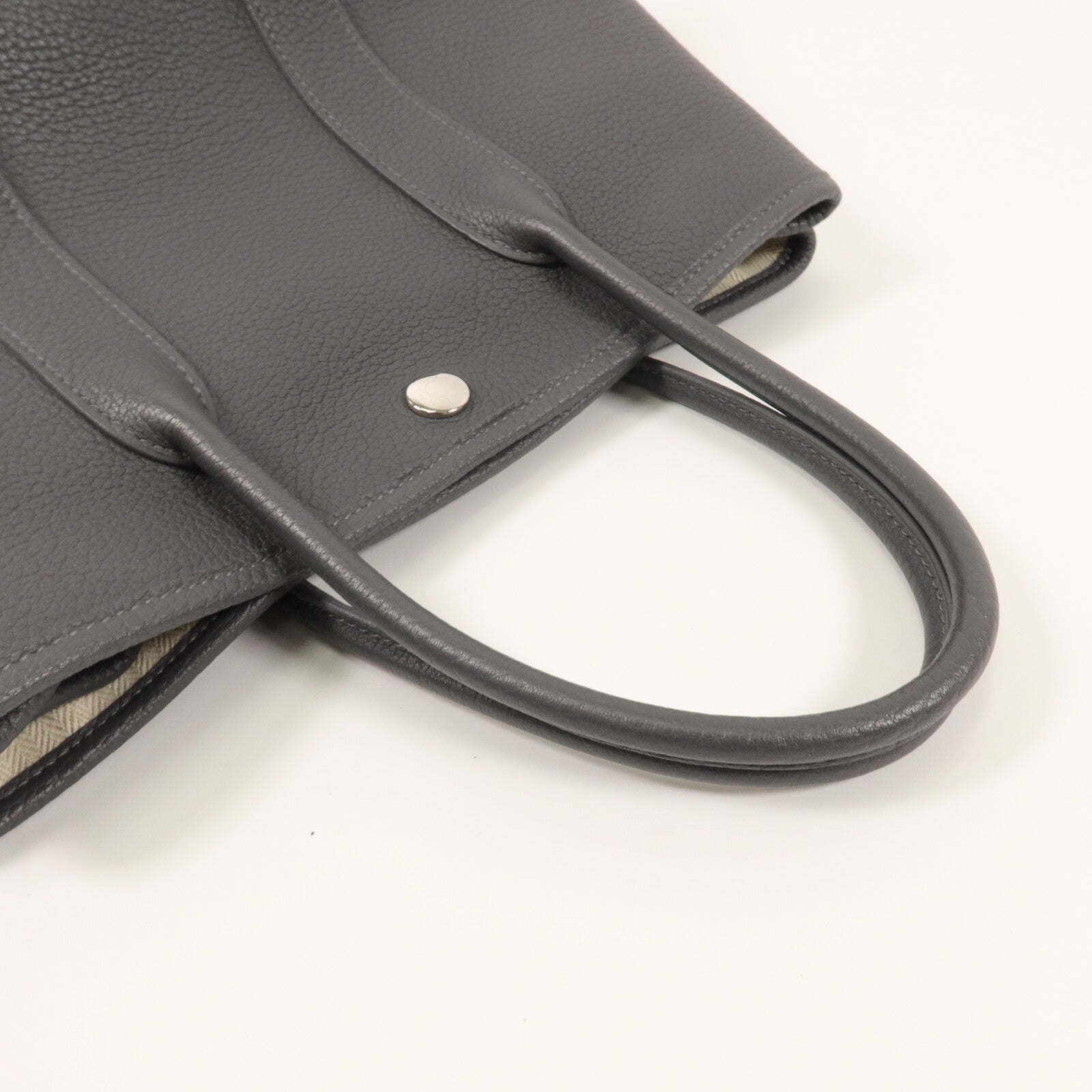 HERMES Negonda皮革Garden Party TPM手挽袋Ardoise