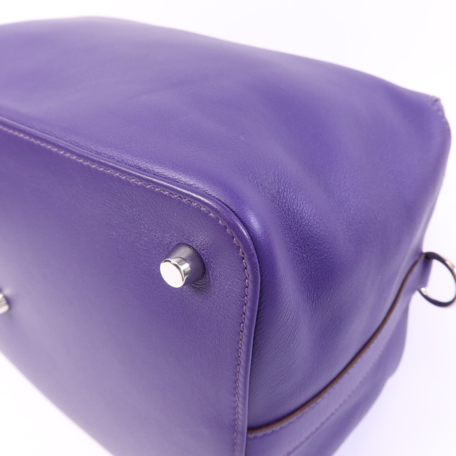 HERMES Swift皮革Tool Box 26銀扣肩背袋Anemone