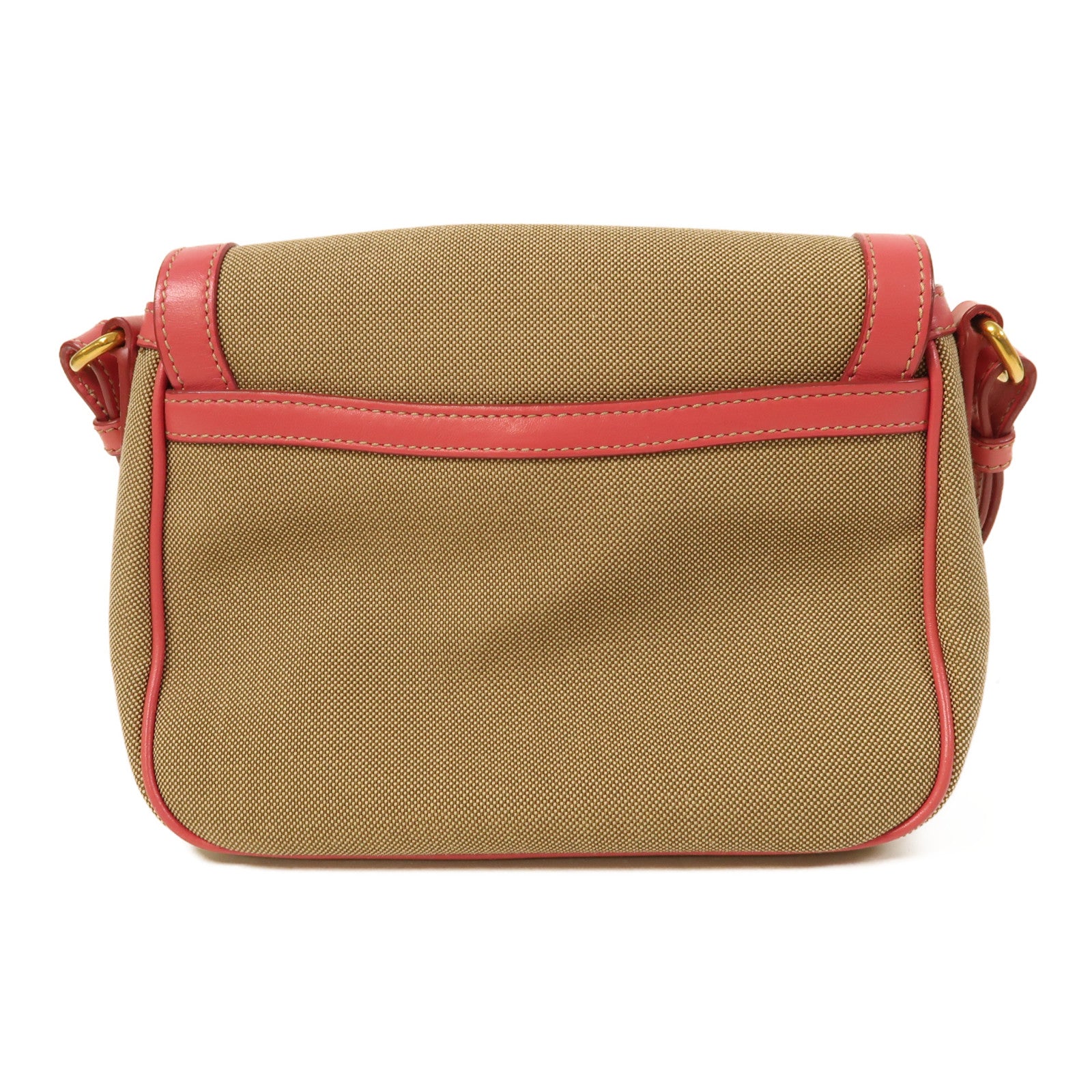 PRADA 帆布Corsaire Cloth Crossbody金扣肩背袋