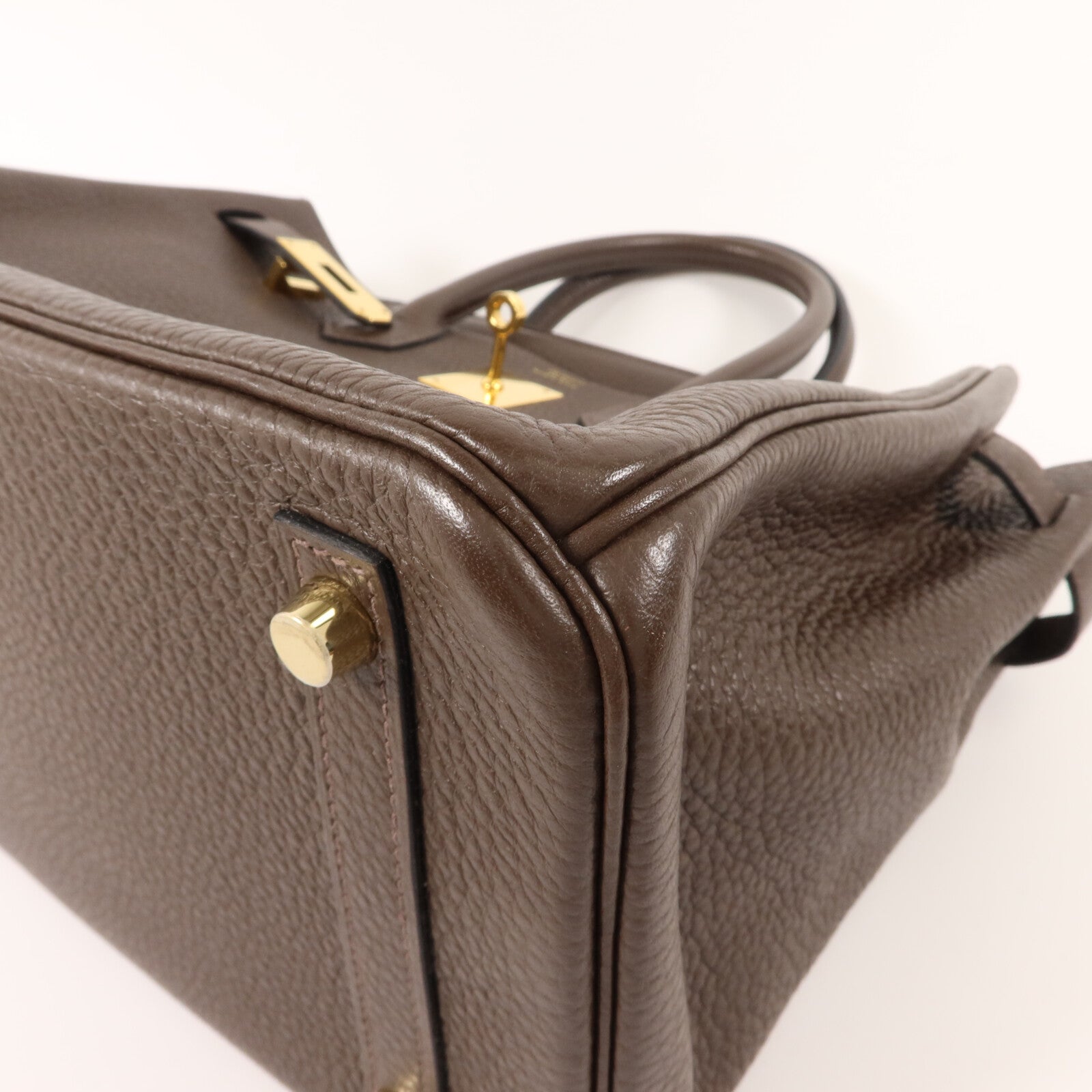 HERMES Togo皮革Birkin 30手挽袋Chocolat
