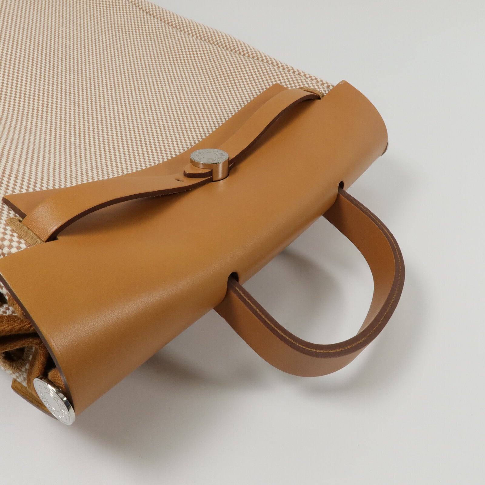 HERMES 帆布Herbag a dos Zip Retourne Backpack背包