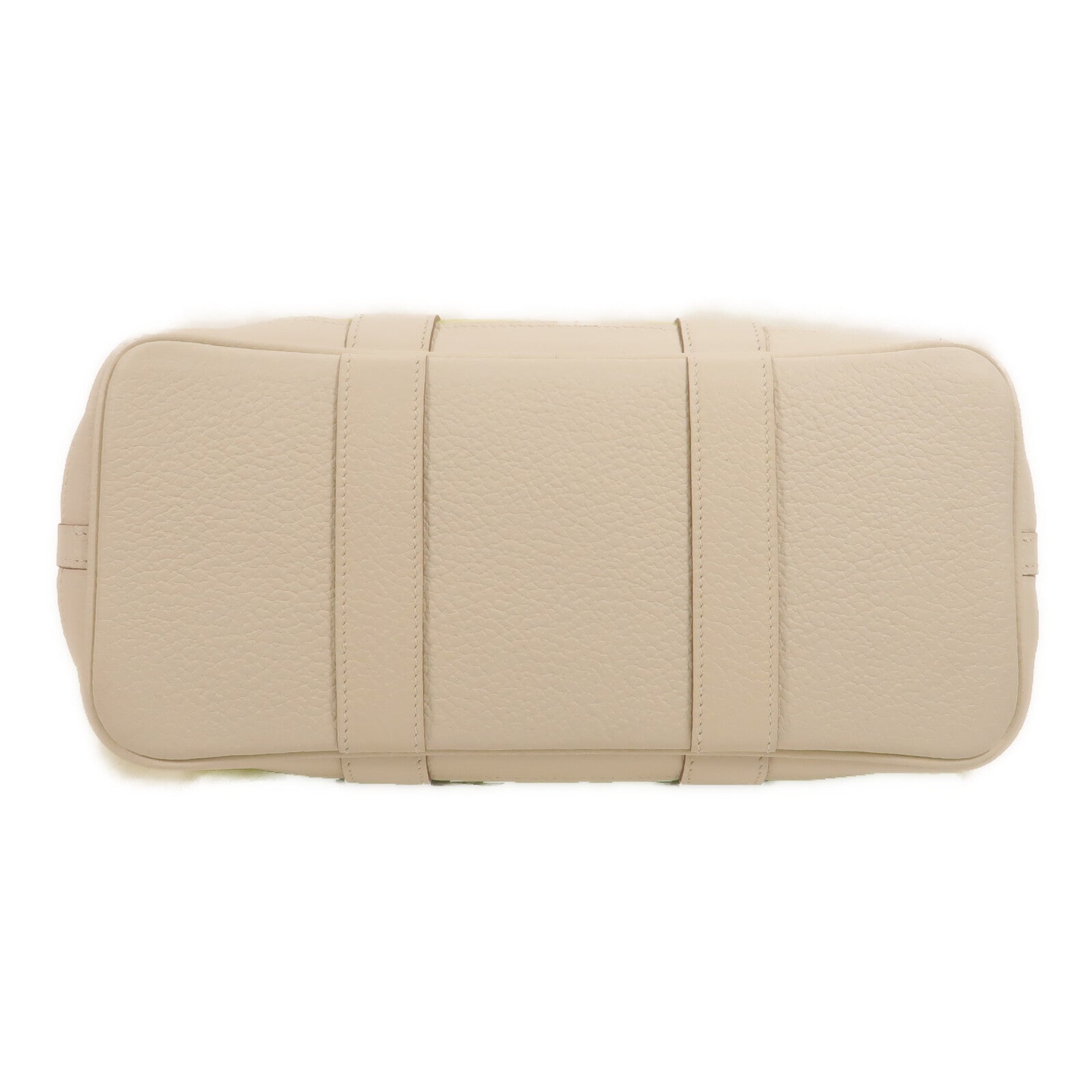 HERMES 帆布Garden Party TPM手挽袋Lime/White
