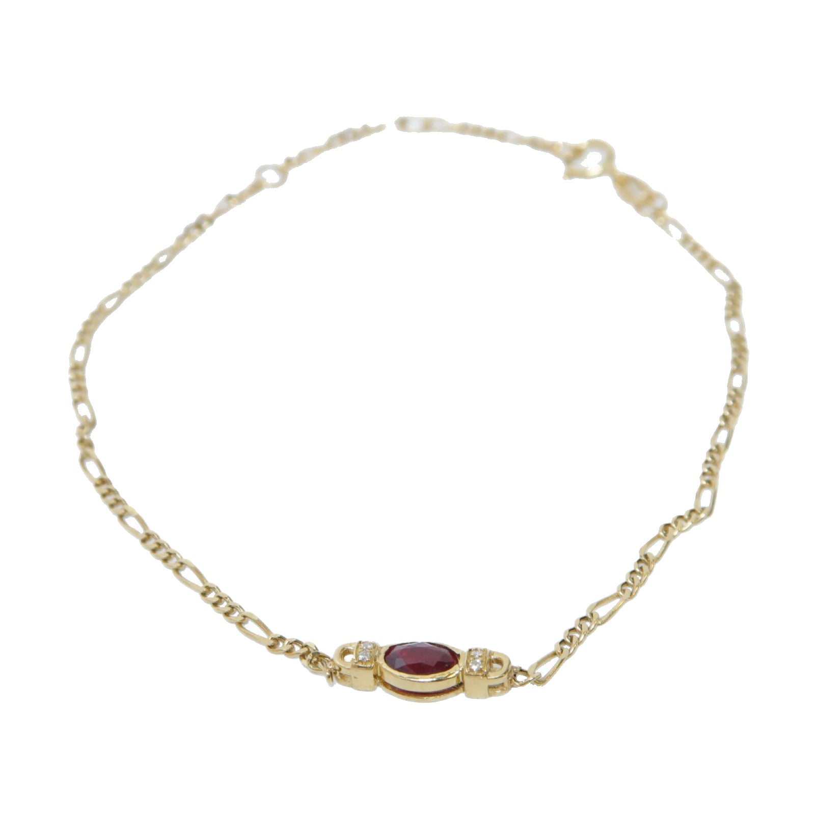 JEWELRY 18K黃金Ruby Bracelet 0.35ct紅寶石手鏈金色