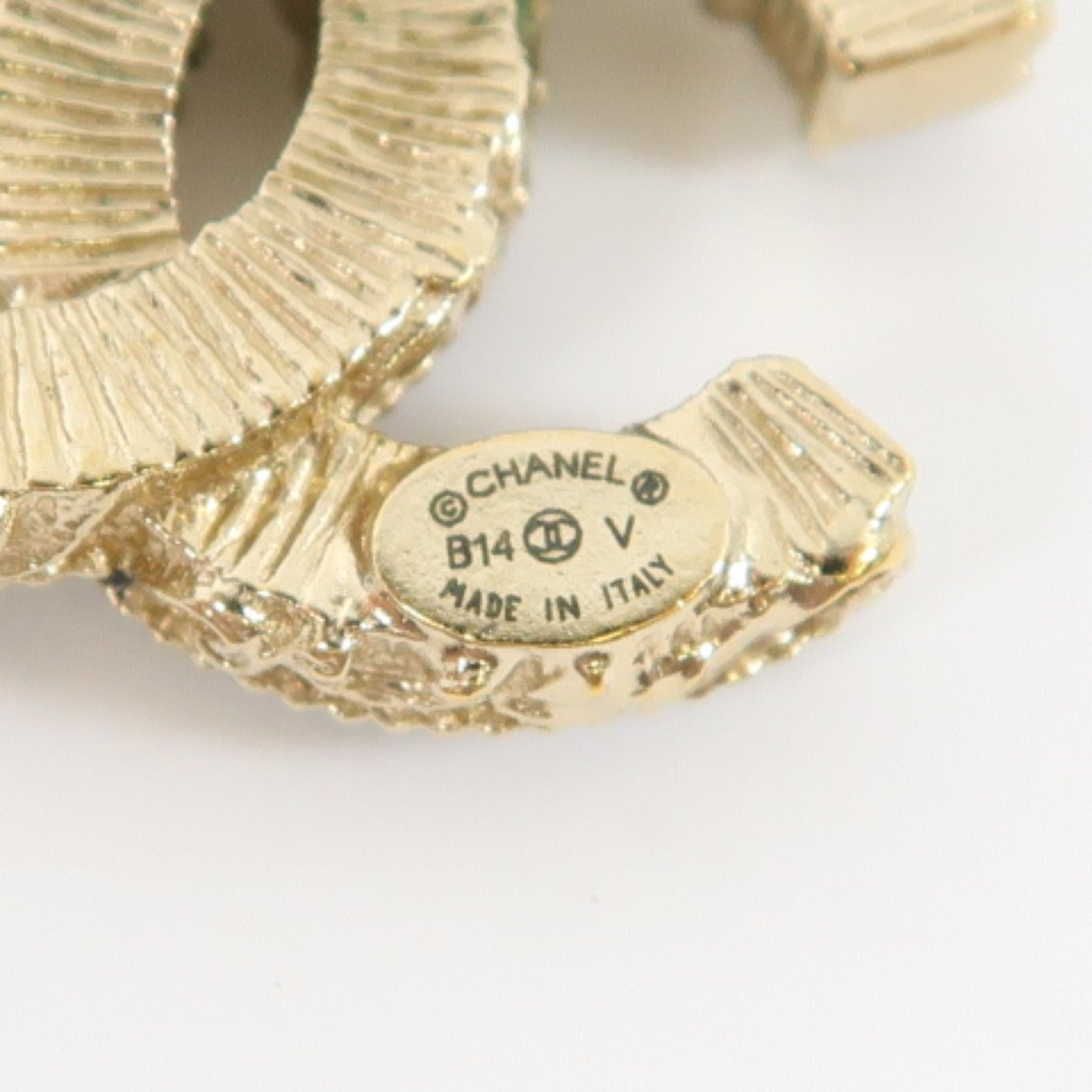 CHANEL 金屬Earrings耳環黑色/金色