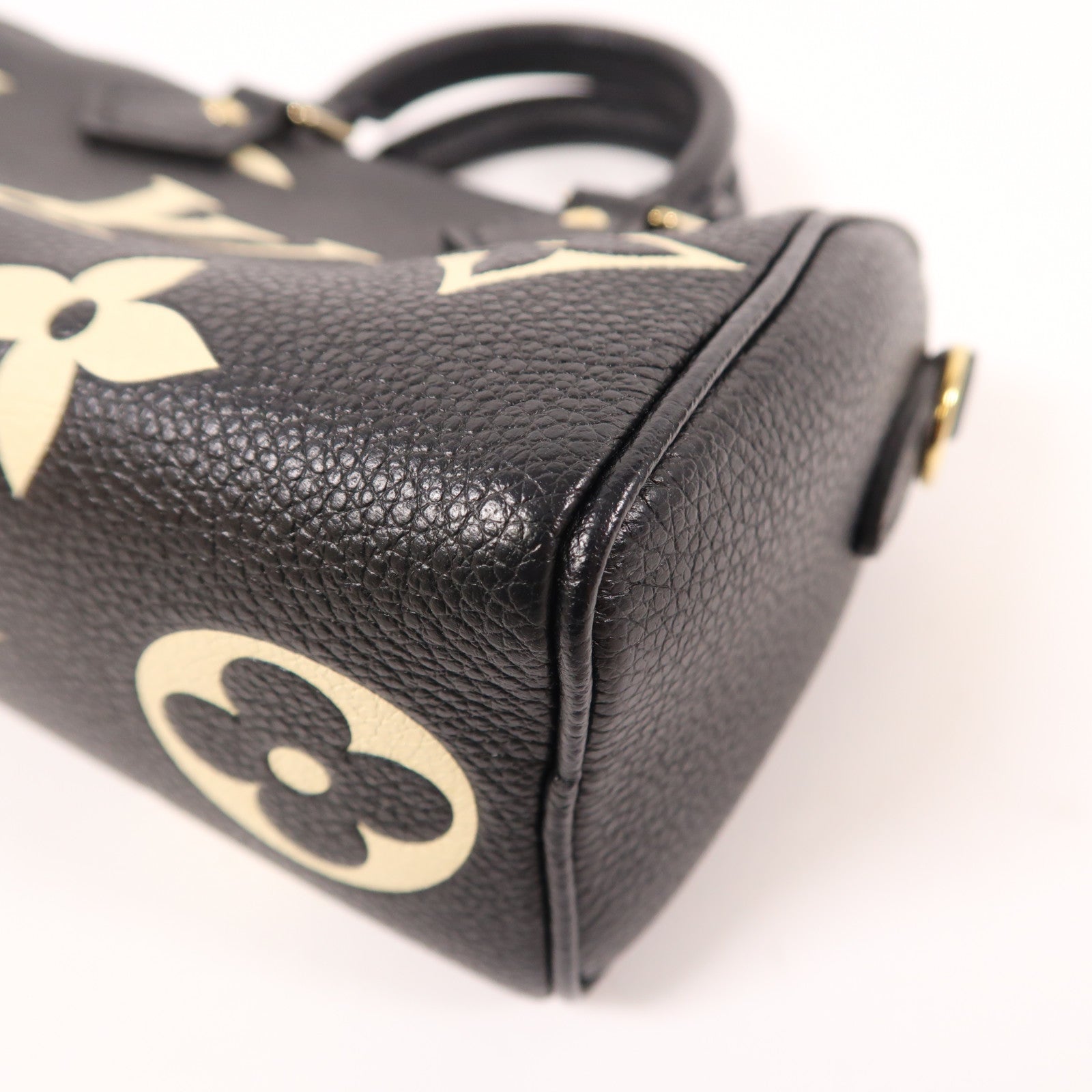 LOUIS VUITTON Monogram Empreinte Nano Speedy金扣手挽肩背兩用袋