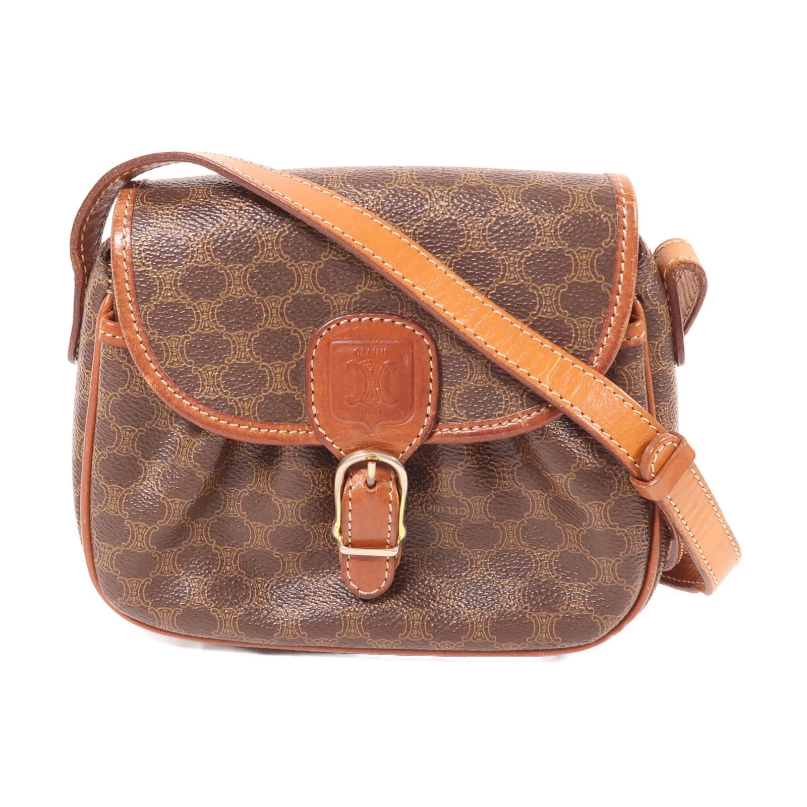 CELINE 塗層帆布Shoulder Bag肩背袋