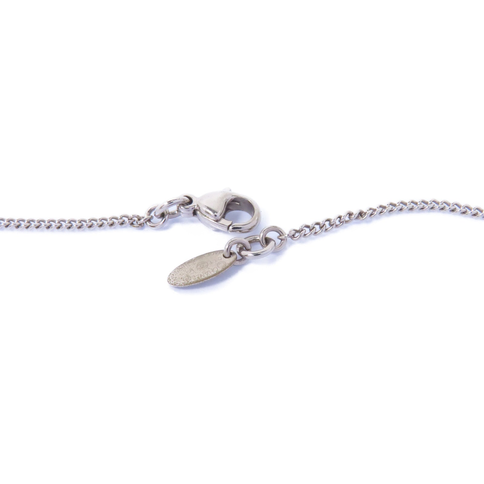 CHANEL 金屬Necklace項鍊銀色