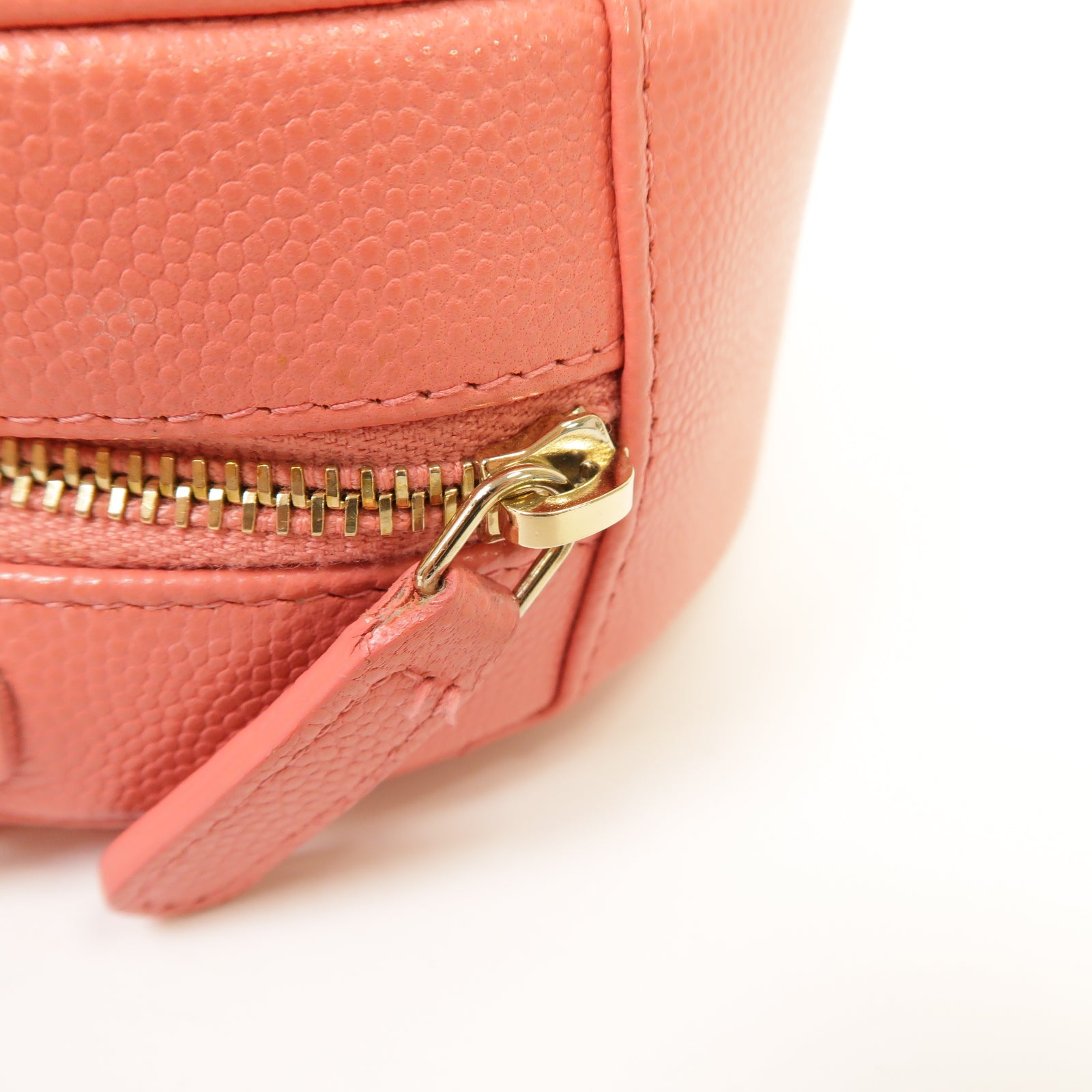 CHANEL 【激減優惠】菱格Caviar皮革Chain Shoulder Bag金扣鏈帶肩背袋粉紅色