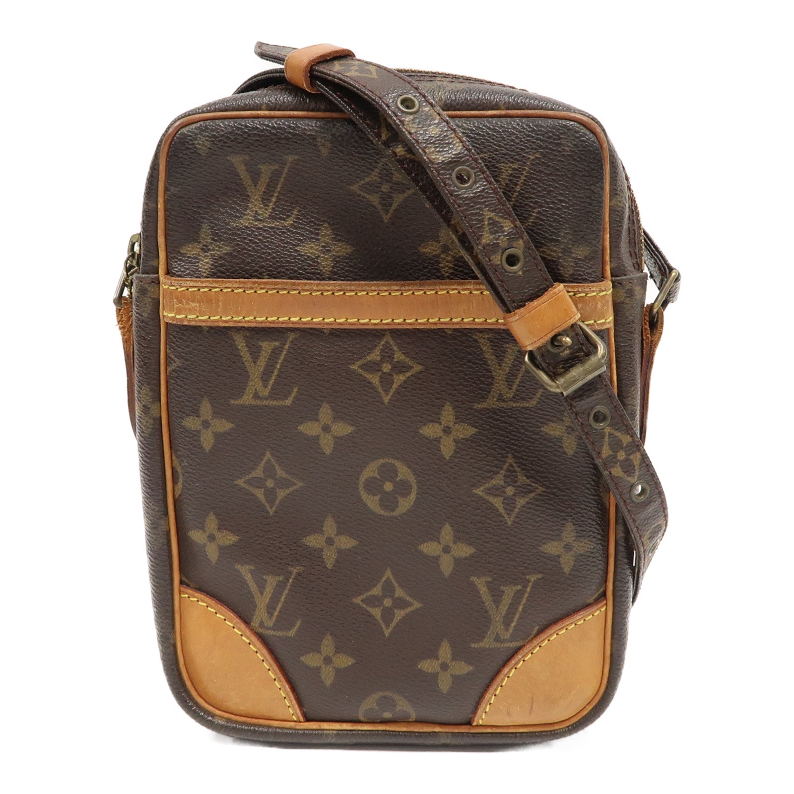LOUIS VUITTON Monogram Danube金扣肩背袋啡色