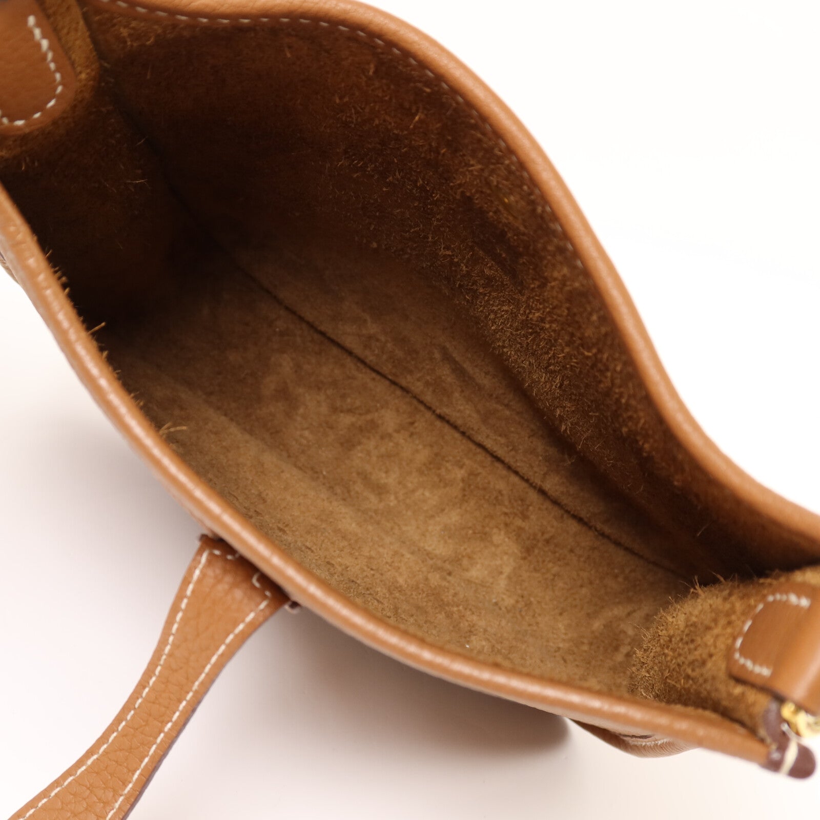 HERMES Clemence皮革Evelyne TPM金扣肩背袋Gold