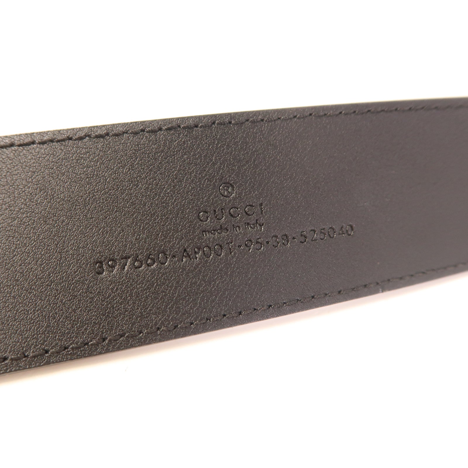 GUCCI 牛皮皮革GG Belt 95金扣皮帶