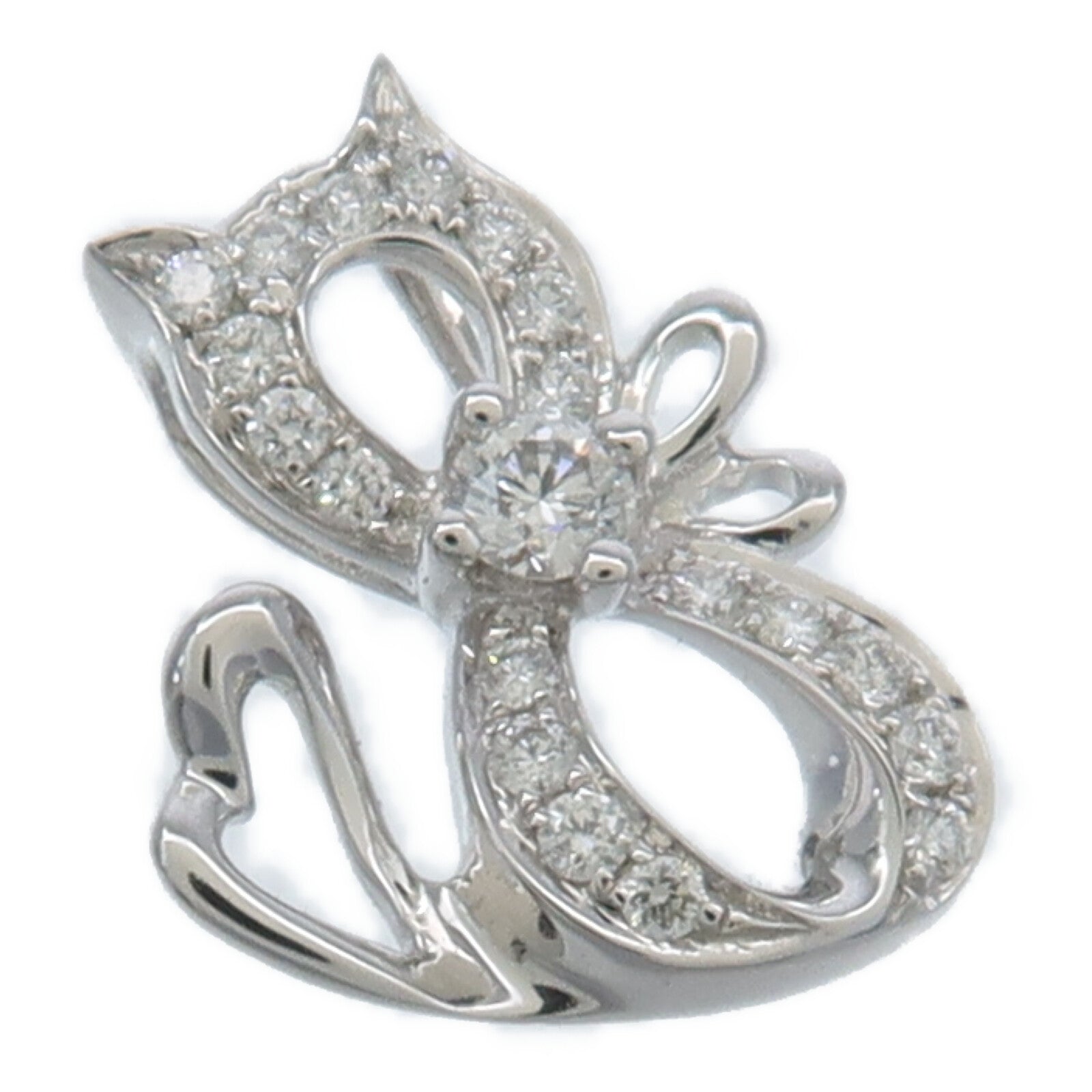 JEWELRY 18K白金Diamond Pendant鑽石吊墜