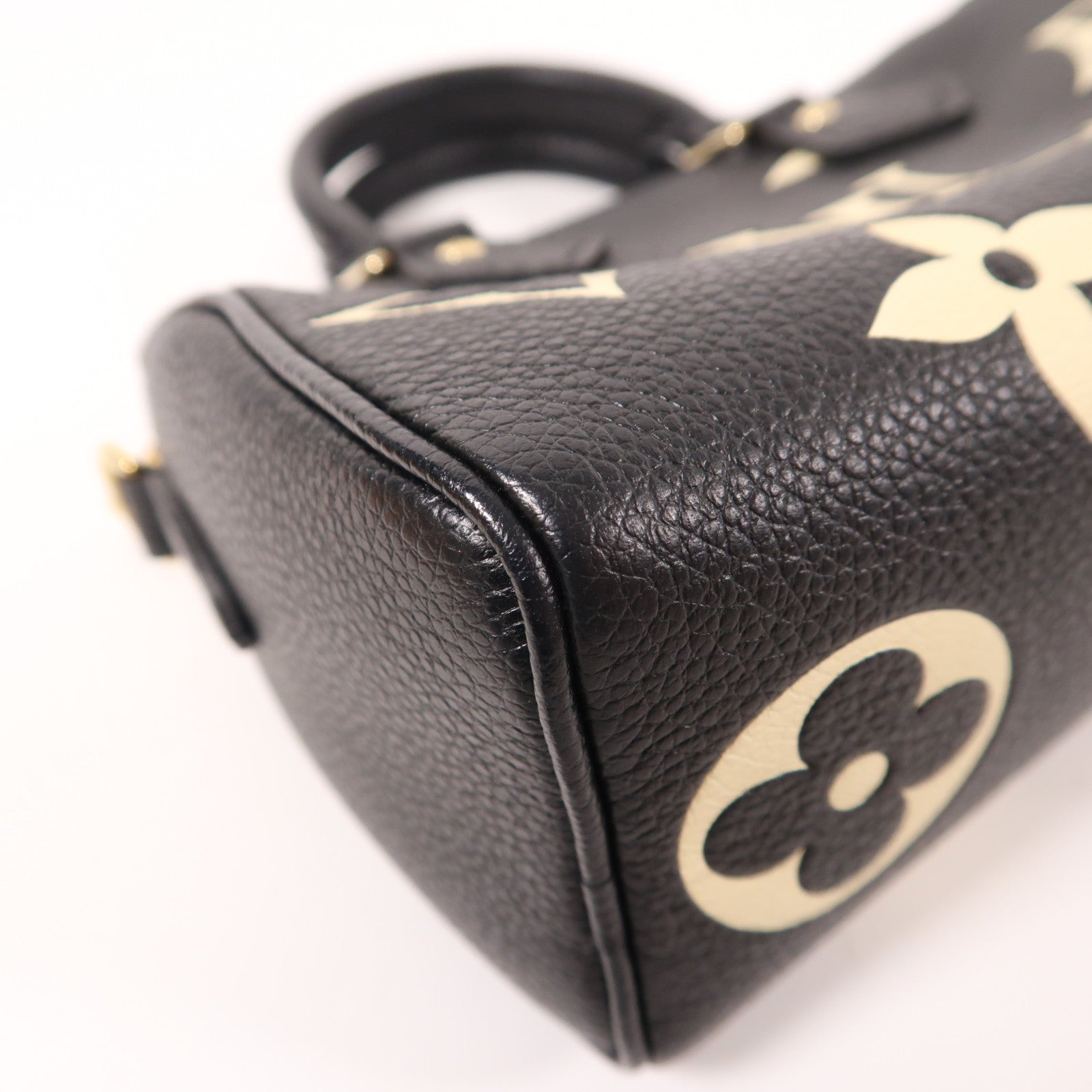 LOUIS VUITTON Monogram Empreinte Nano Speedy金扣手挽肩背兩用袋