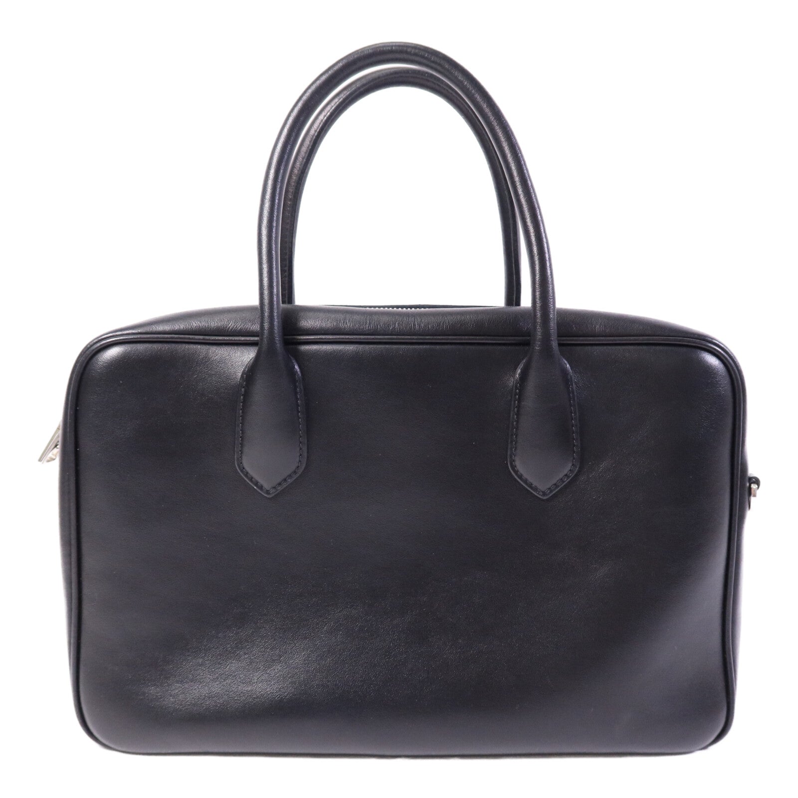 PRADA 【激減優惠】牛皮皮革Shoulder Bag銀扣手挽肩背兩用袋