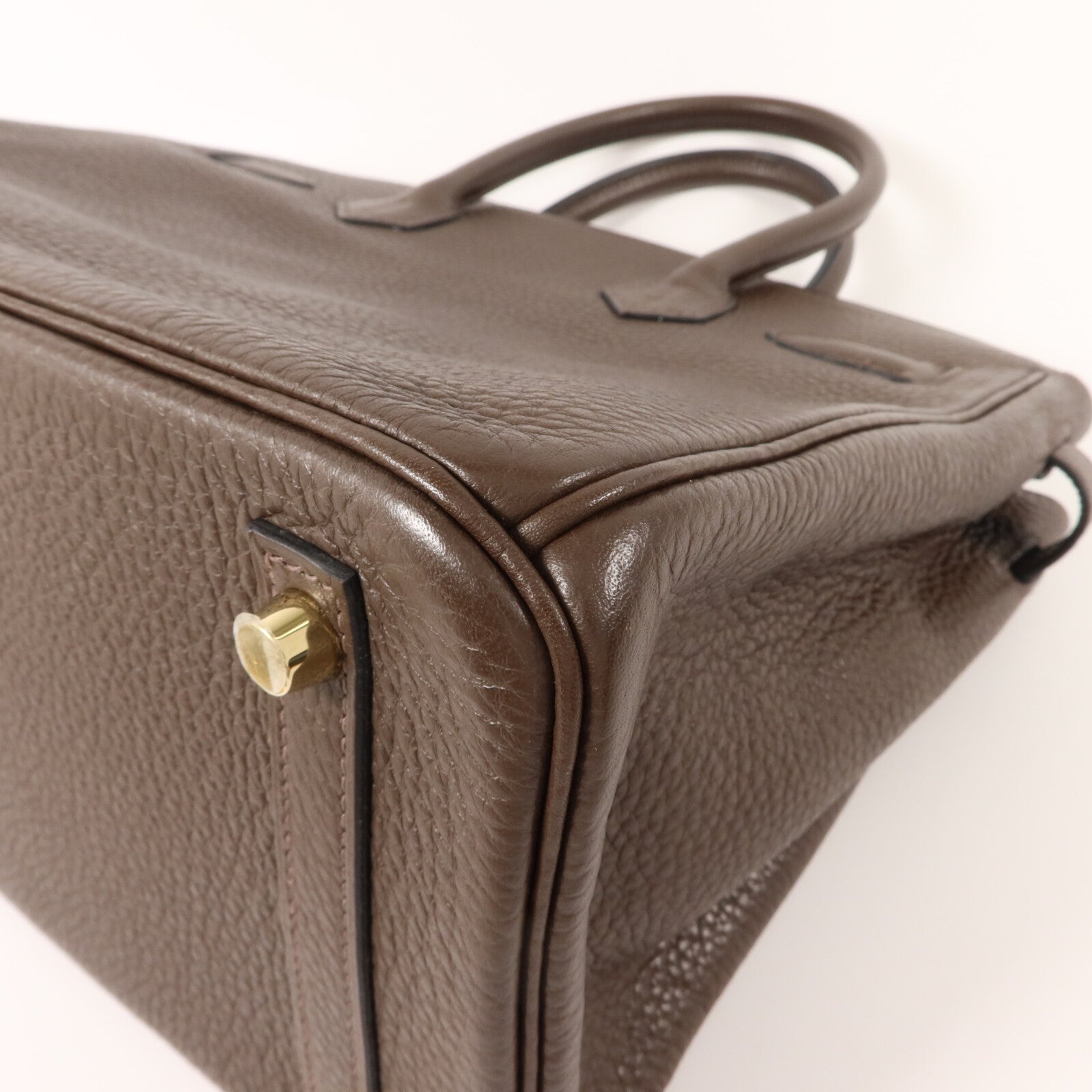 HERMES Togo皮革Birkin 30手挽袋Chocolat