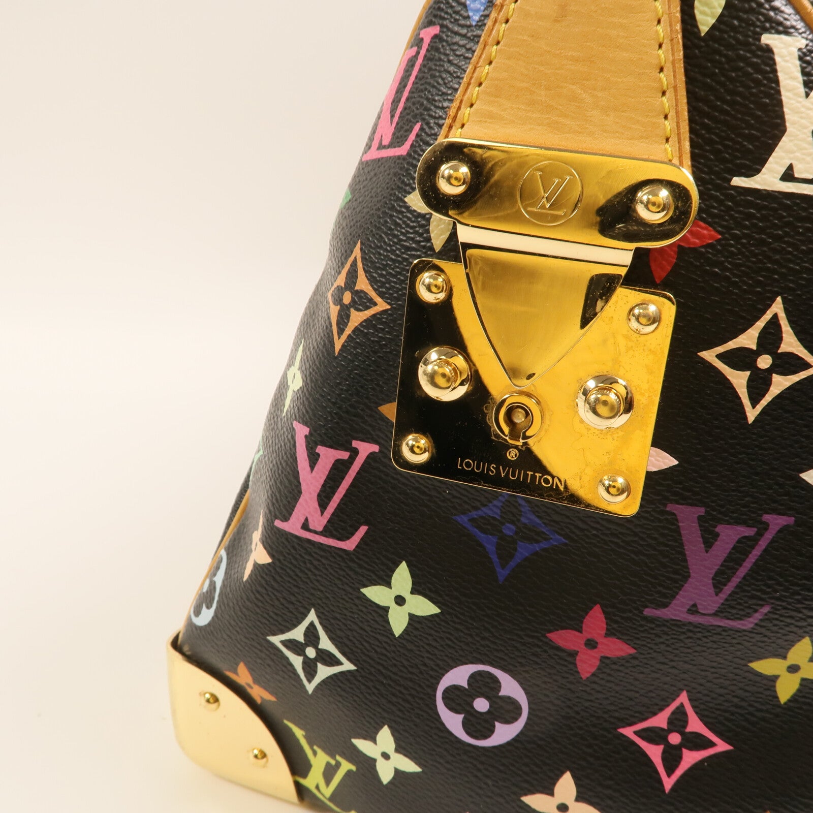 LOUIS VUITTON Monogram Multicolore Speedy 30金扣手挽袋