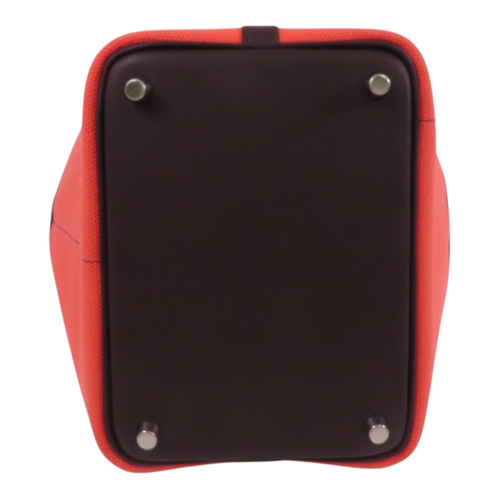 HERMES 帆布Picotin Cargo PM銀扣手挽袋