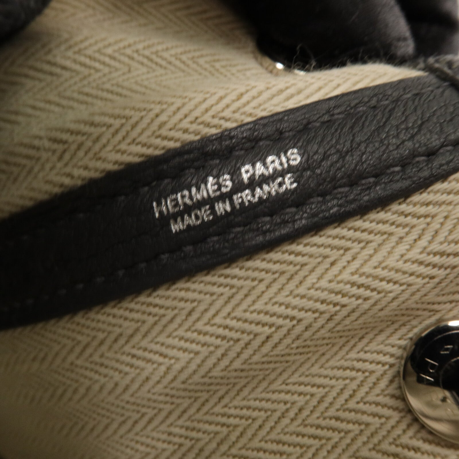 HERMES Negonda皮革Garden Party TPM手挽袋Ardoise
